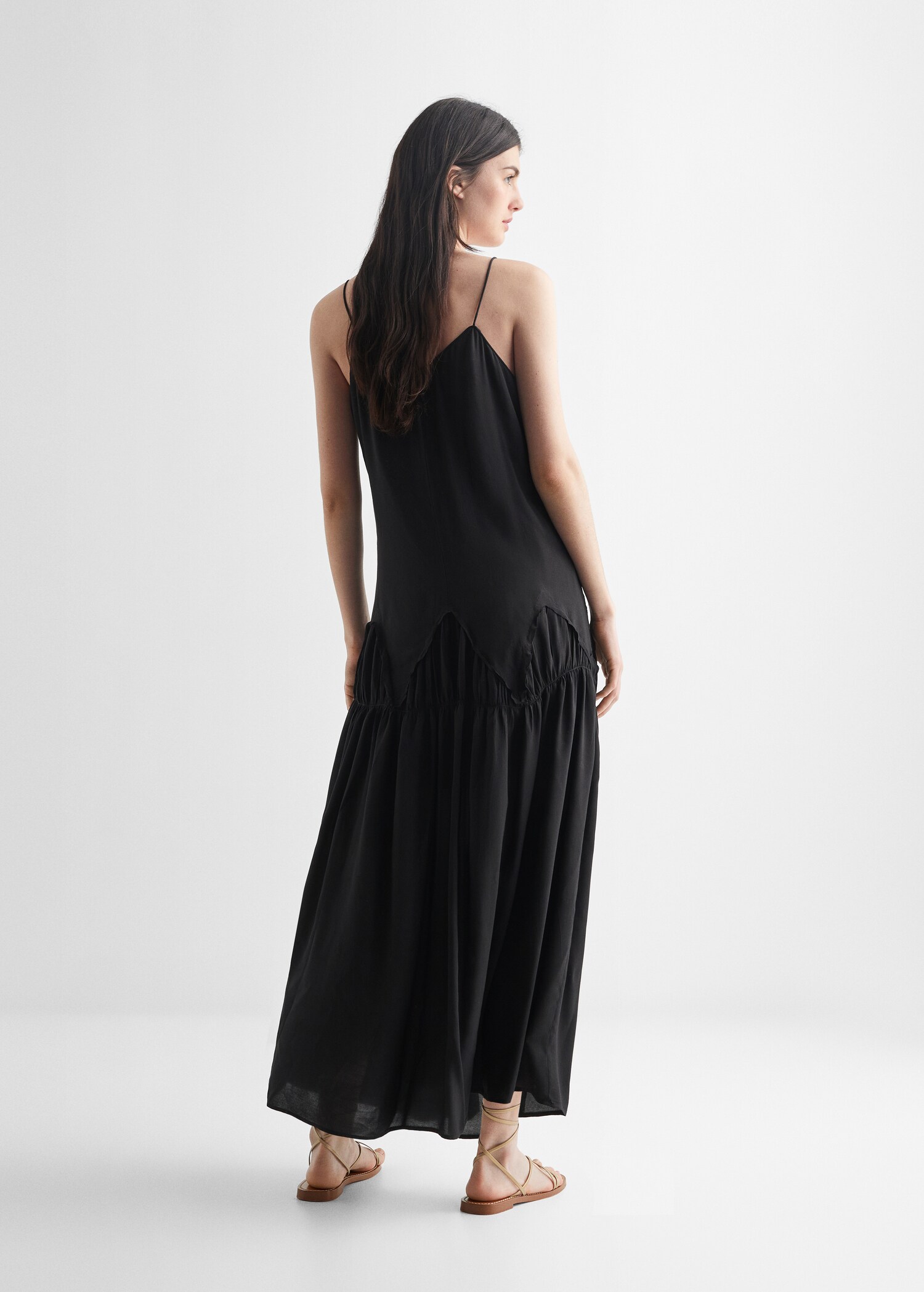 Embroidered long dress - Reverse of the article