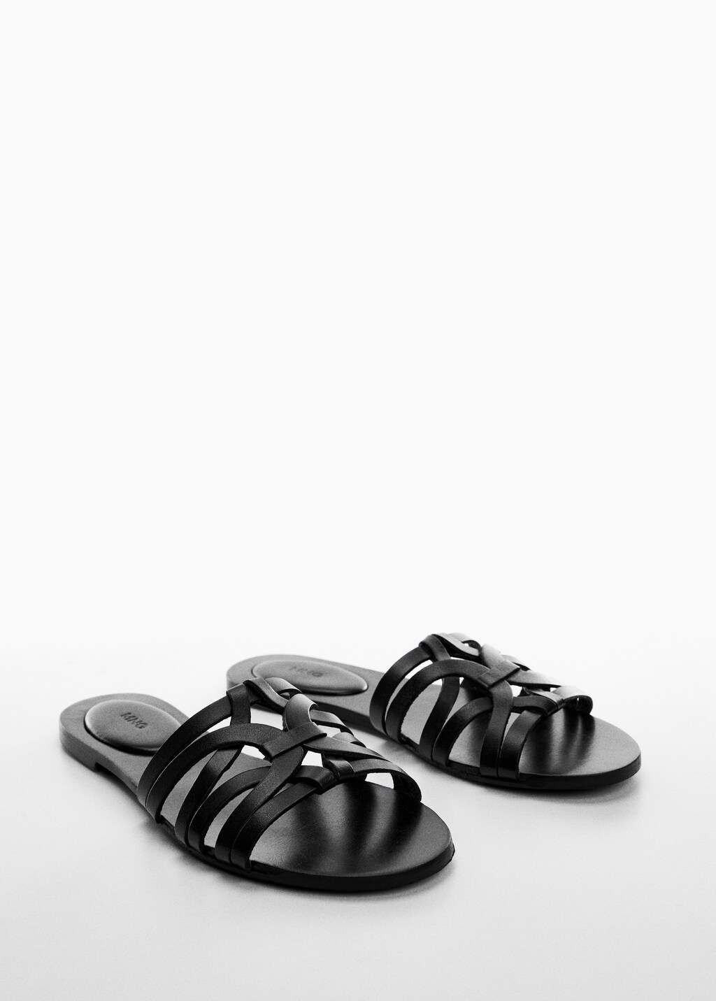 Leather straps sandals Women MANGO Azerbaijan