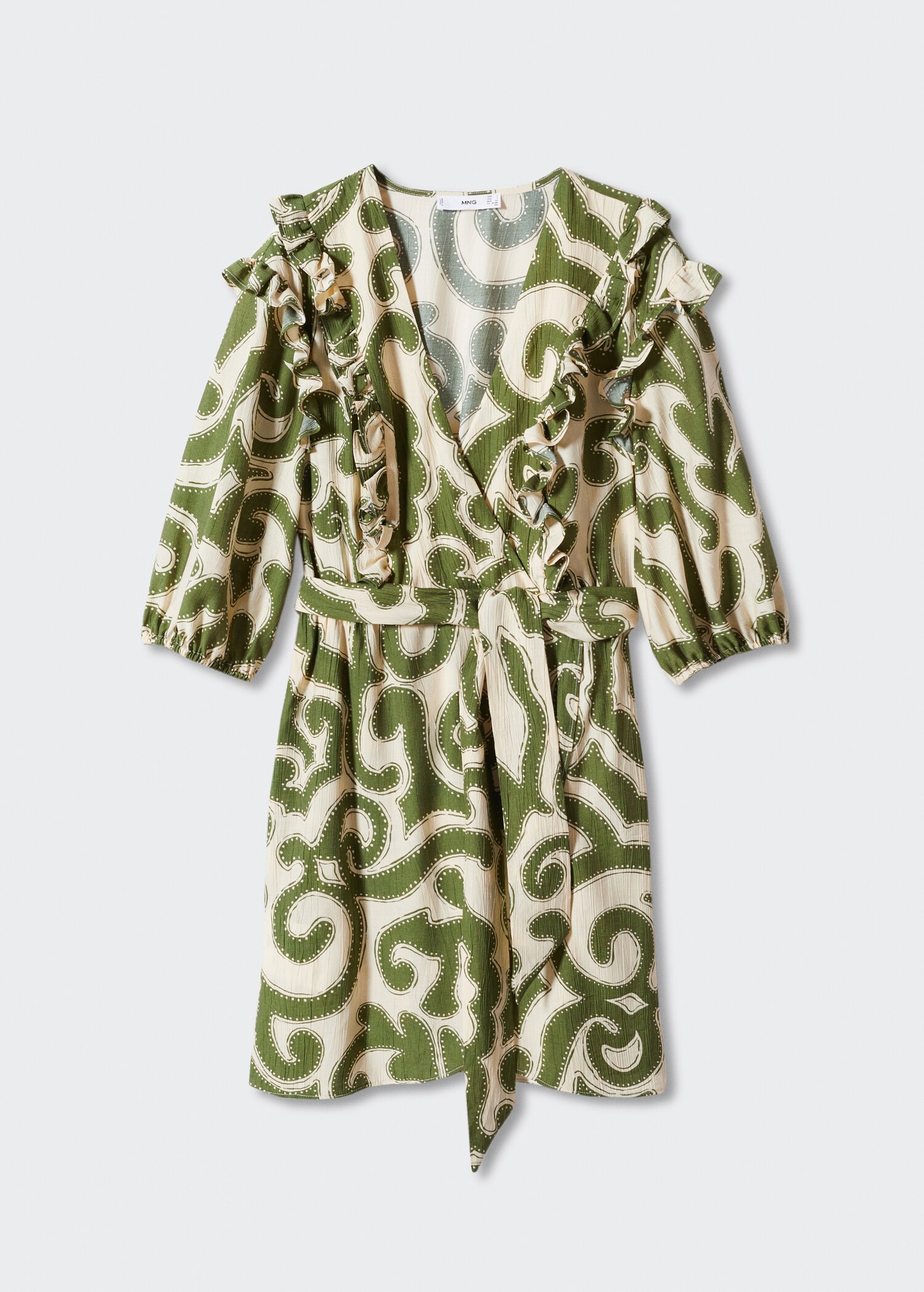 Vestido estampado volantes - Artículo sin modelo