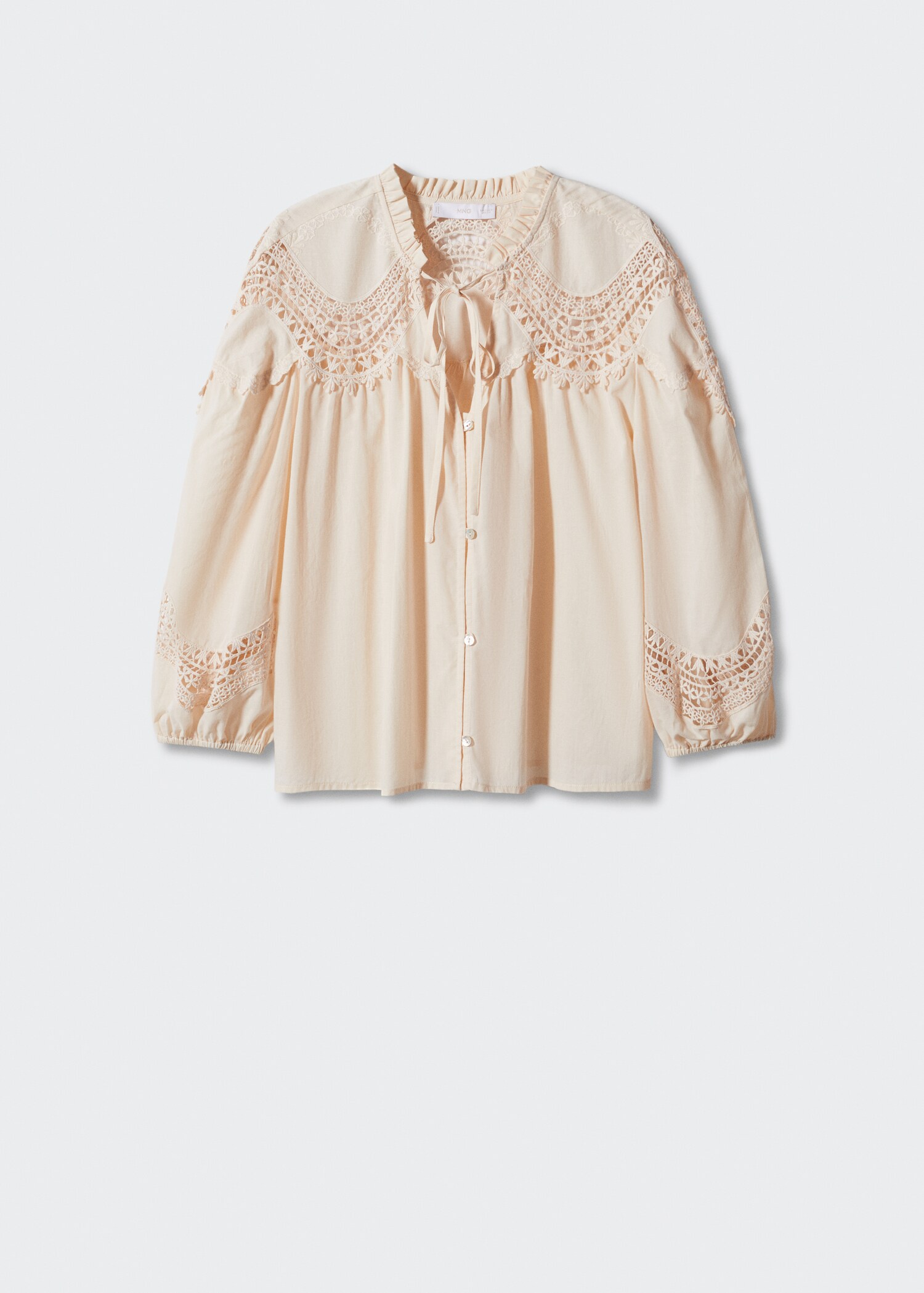 Embroidered cord blouse - Article without model