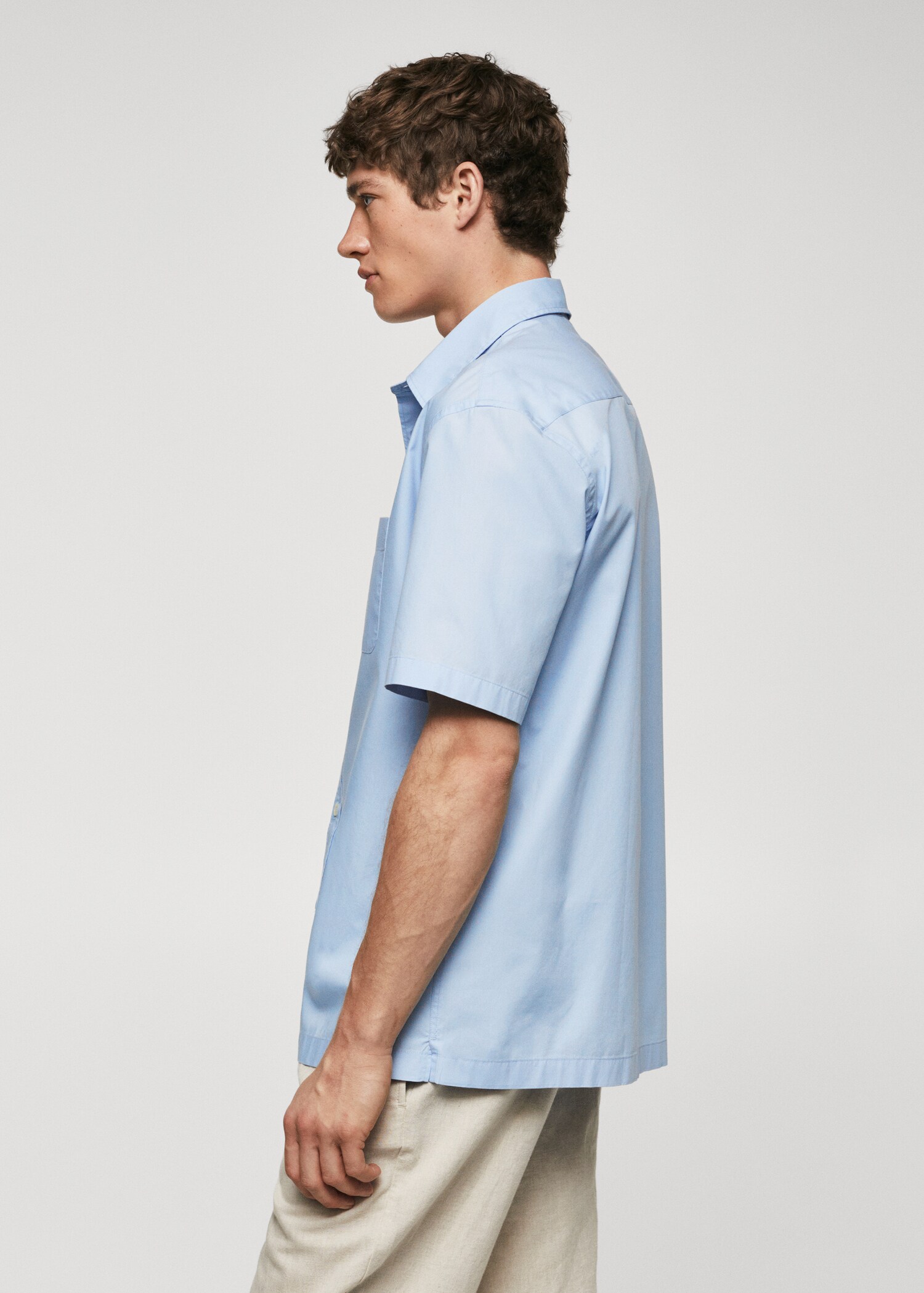 Regular-fit cotton short-sleeved shirt - Details of the article 2