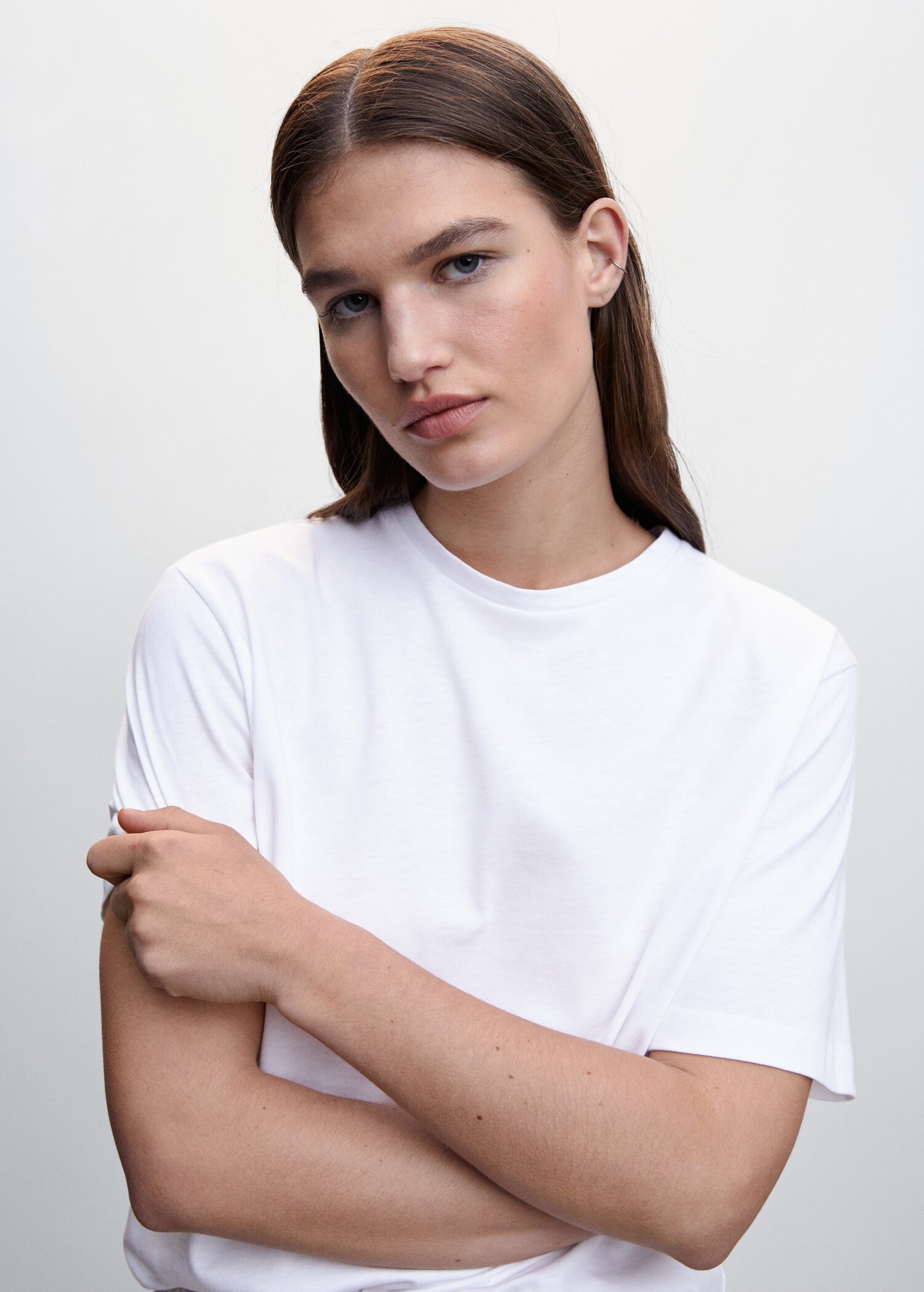 Striped cotton short pajamas - Details of the article 1