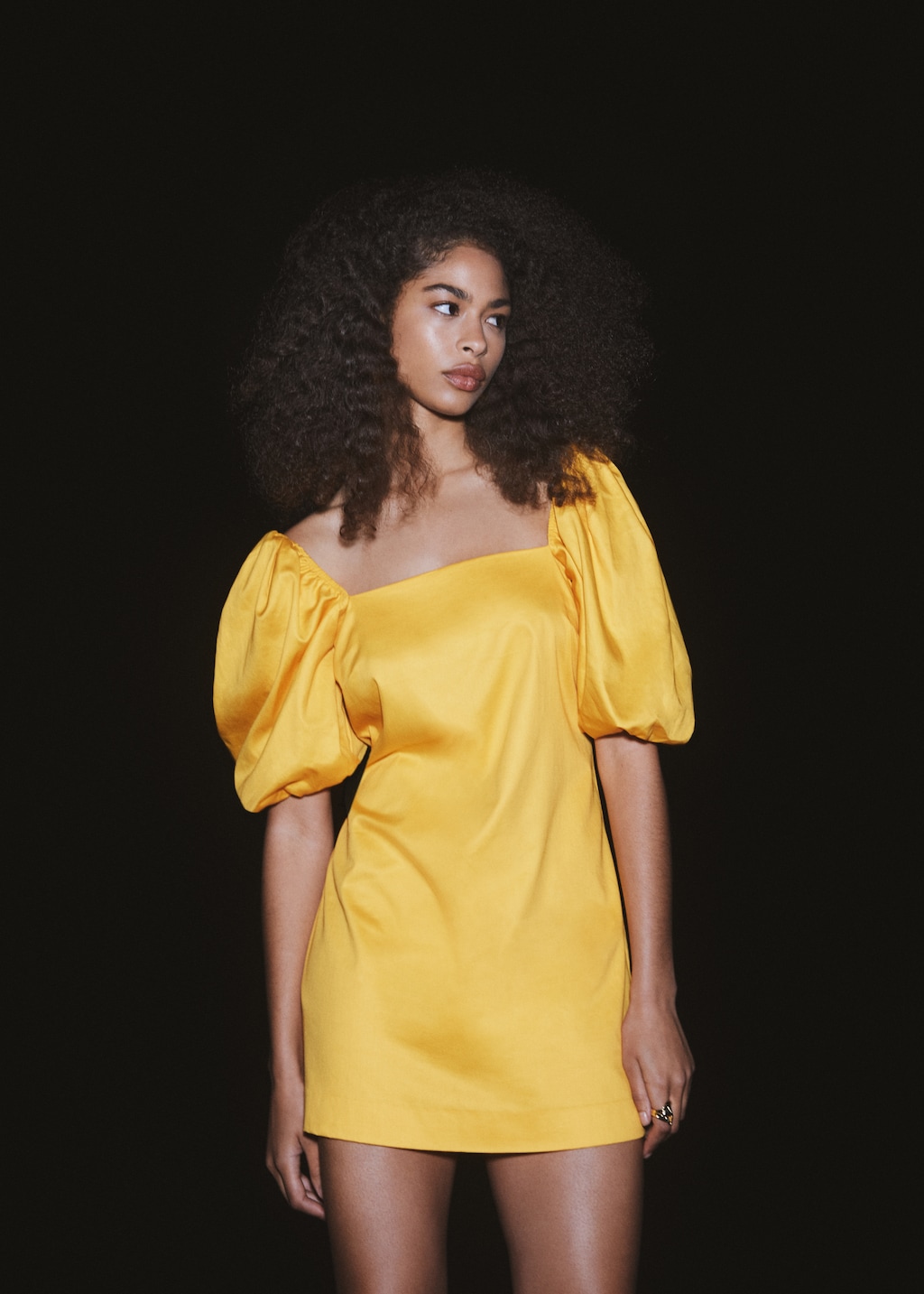 Puffed sleeves short dress - Women | MANGO Japan