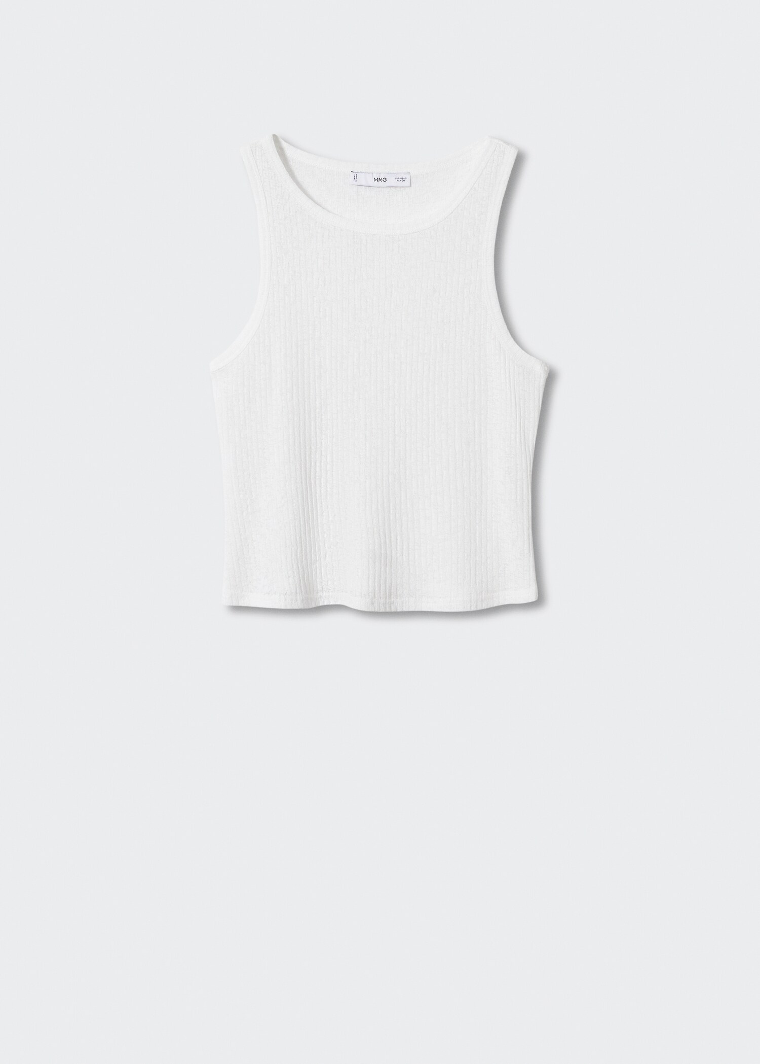 Ribbed strap top - Article without model