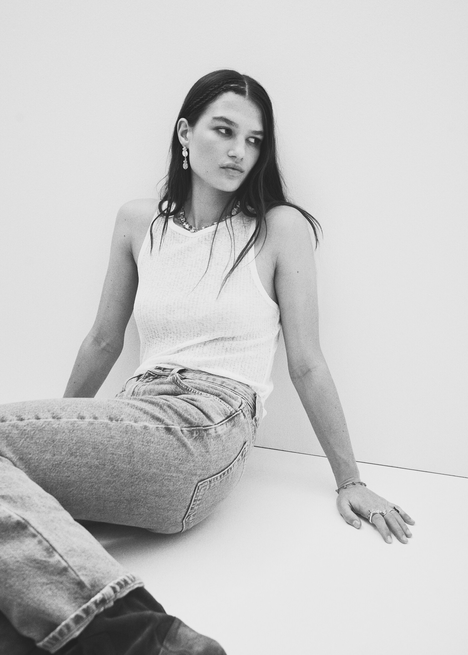 Ribbed strap top - Details of the article 2