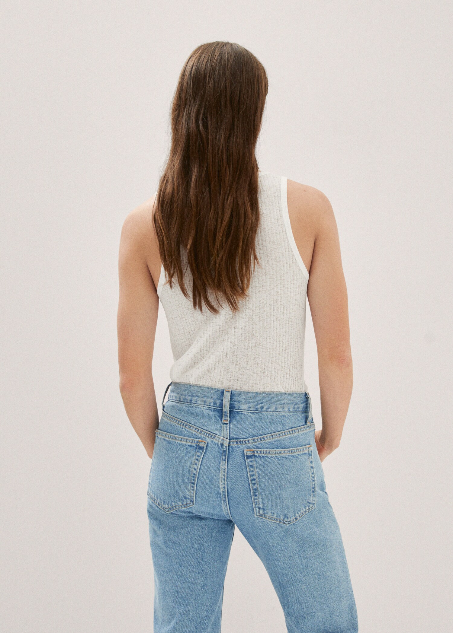 Ribbed strap top - Reverse of the article