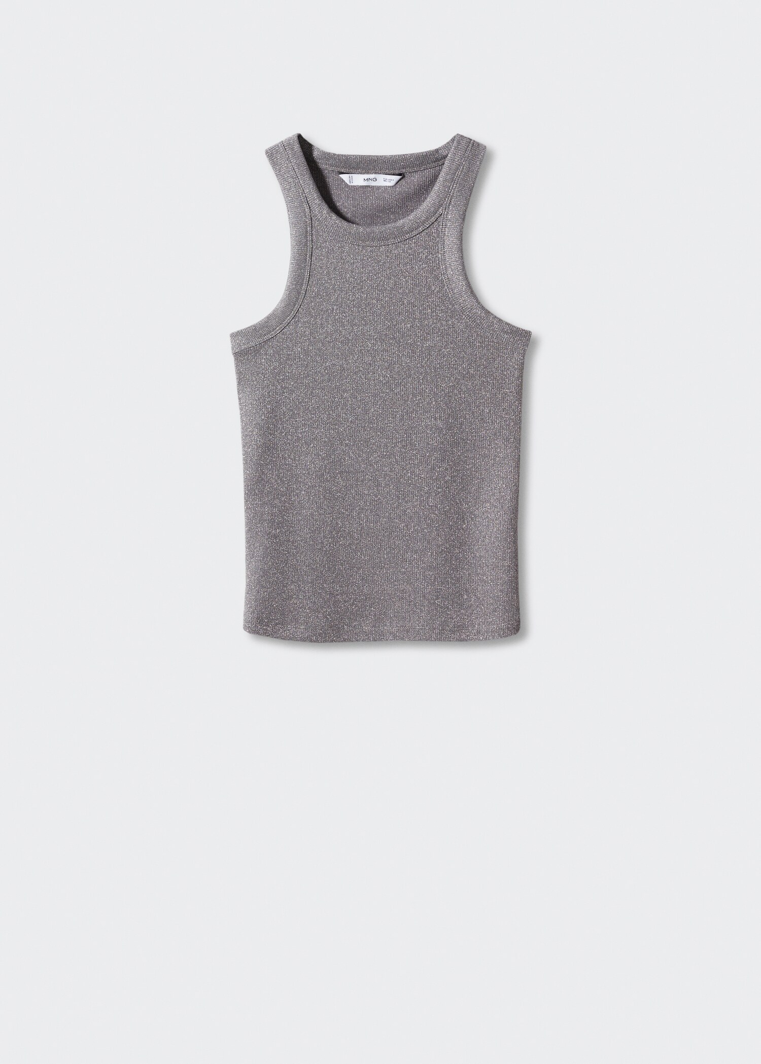 Metallic ribbed top - Article without model