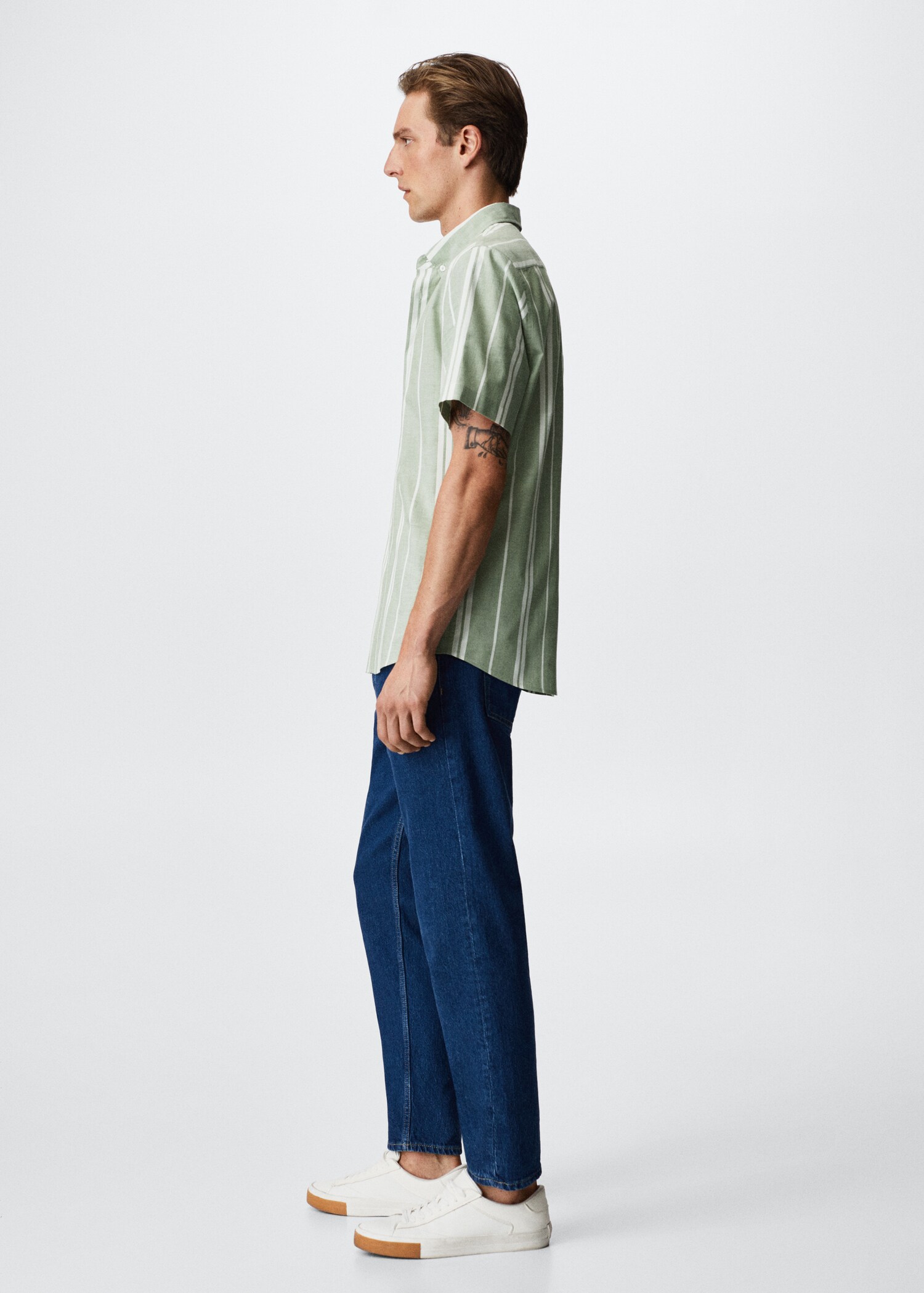 Striped cotton shirt - Details of the article 1