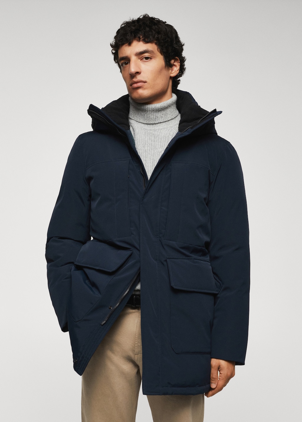Mango man parka hot sale