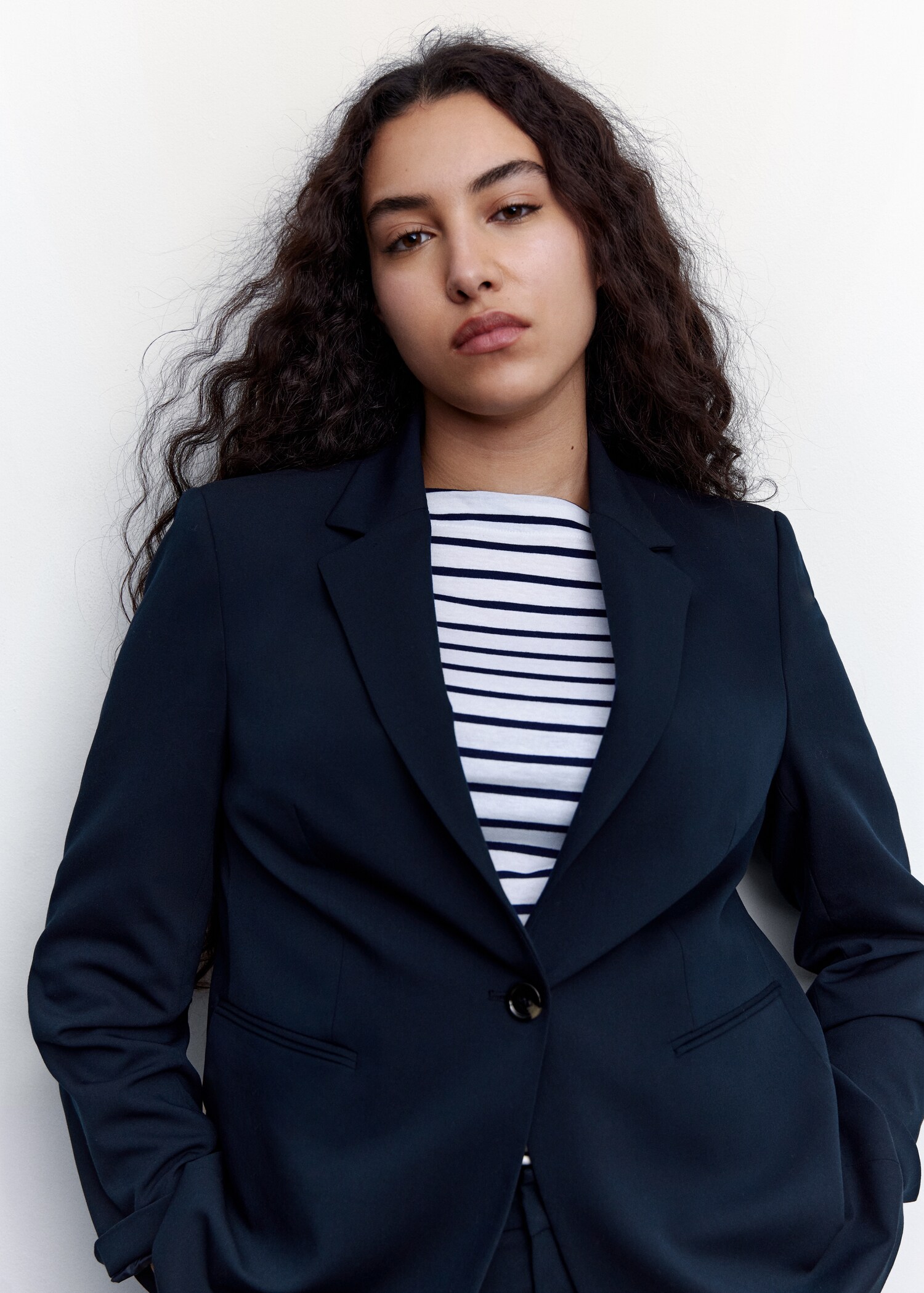 Fitted suit blazer - Details of the article 4