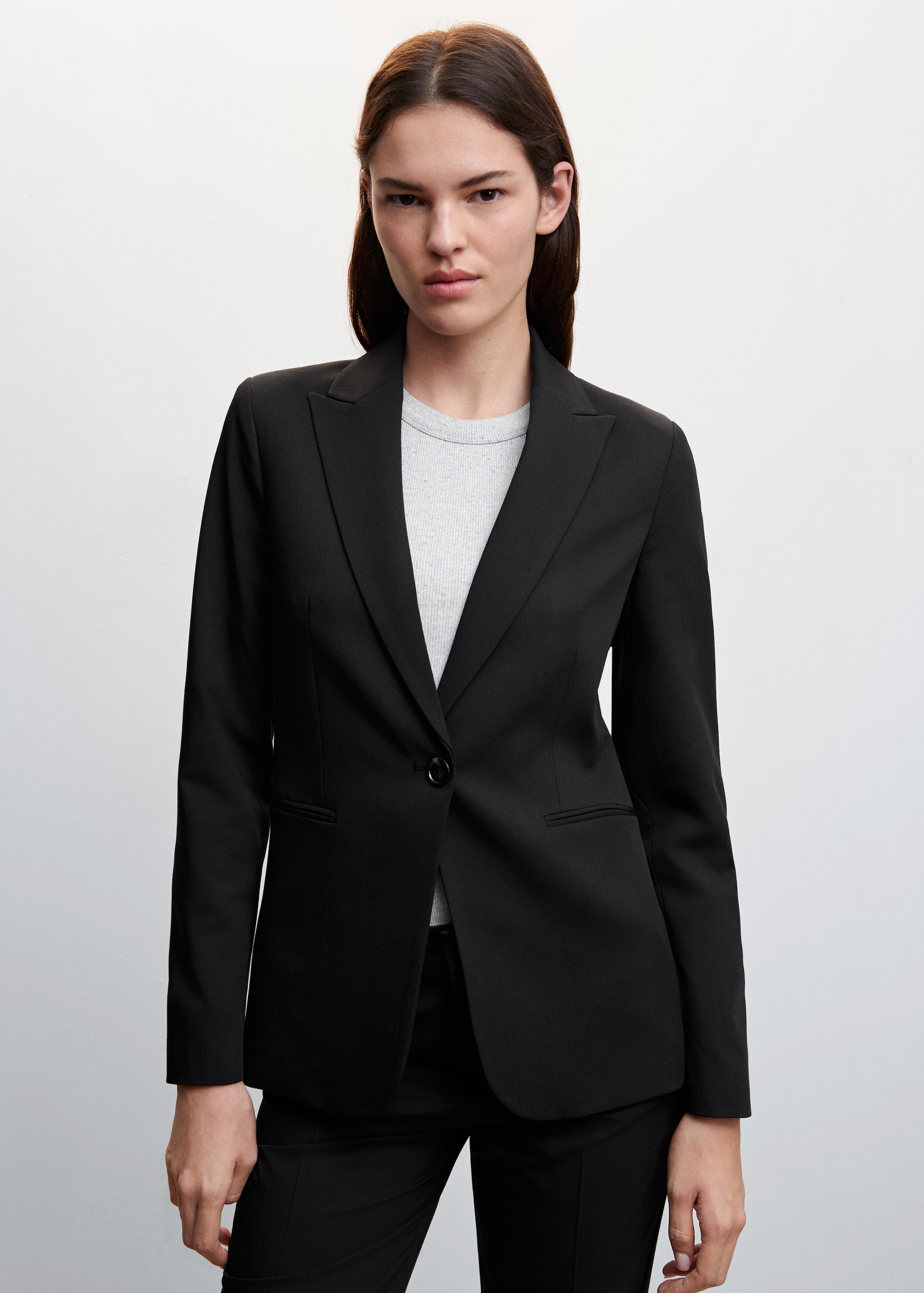 Fitted suit jacket Women MANGO Niger1