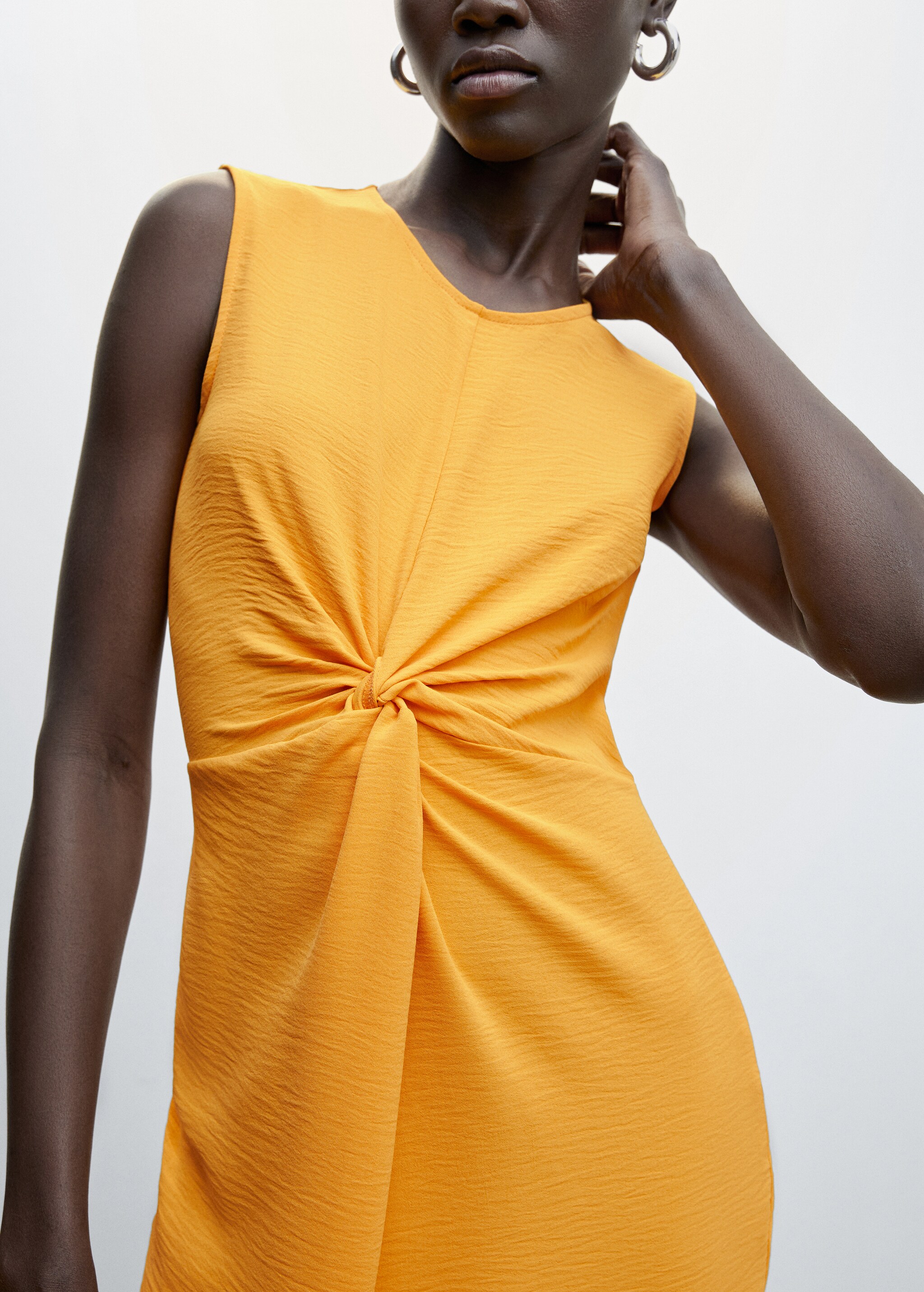 Knot textured dress - Details of the article 6