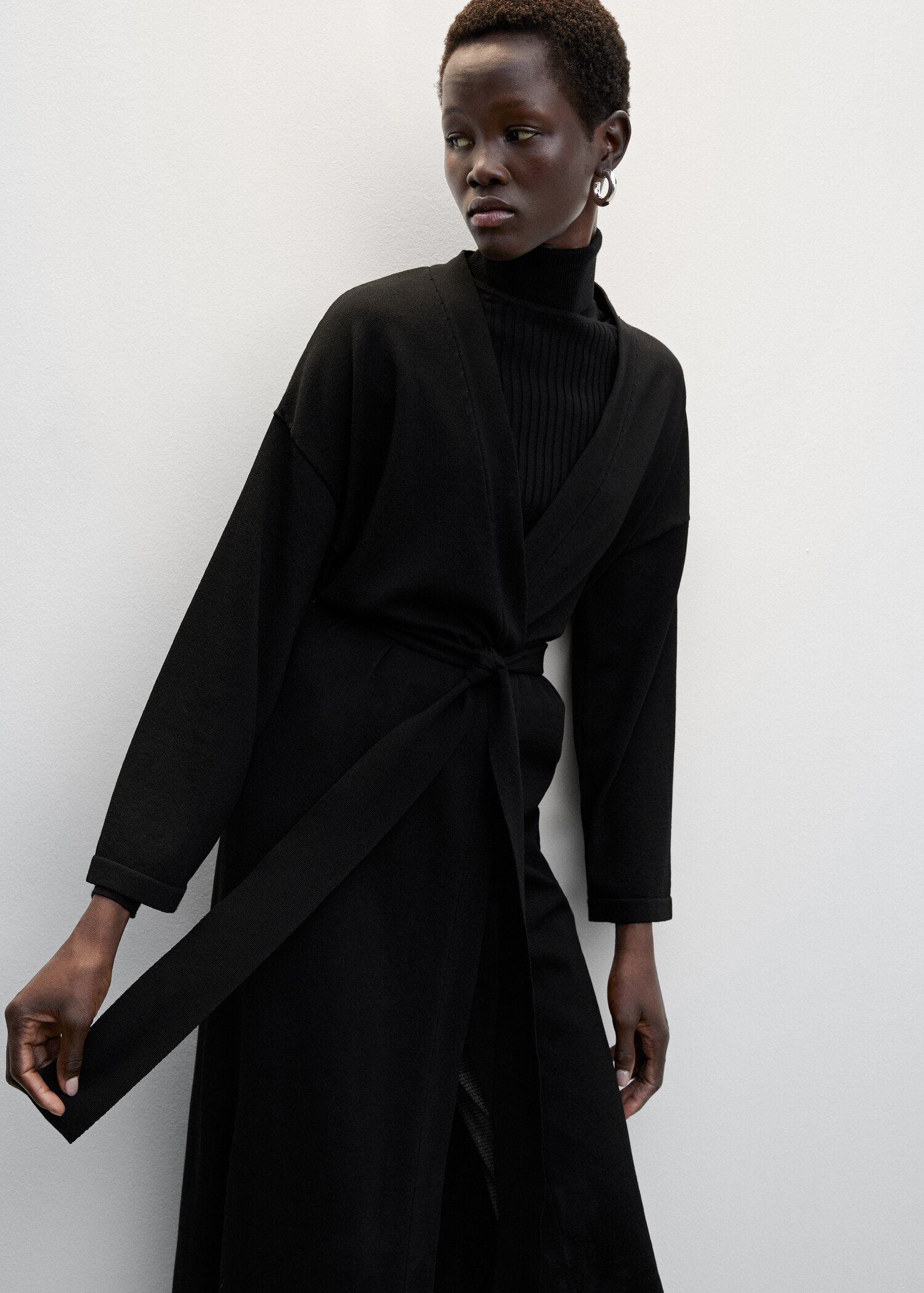 Bow long cardigan - Details of the article 6