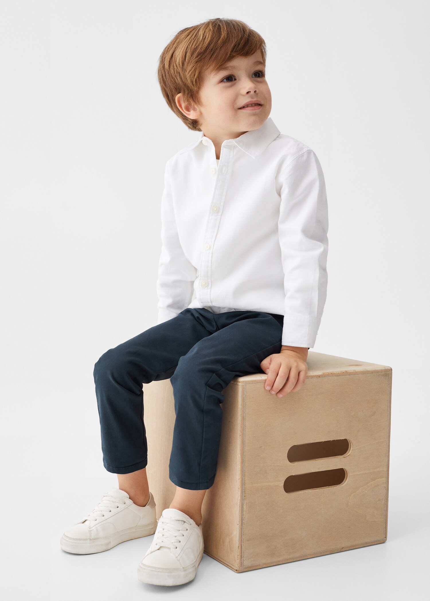 Regular fit Oxford cotton shirt - Details of the article 2