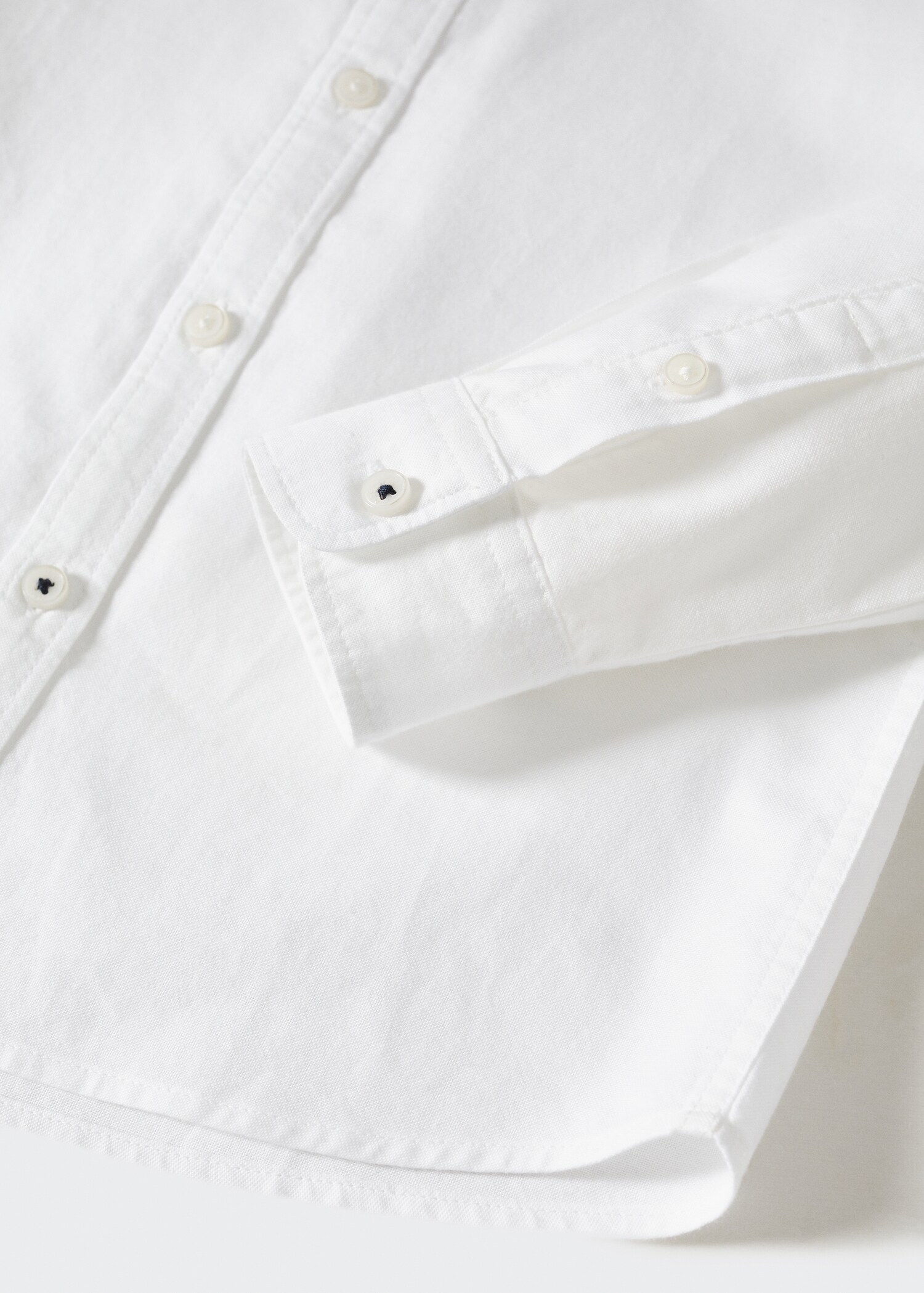 Regular fit Oxford cotton shirt - Details of the article 8