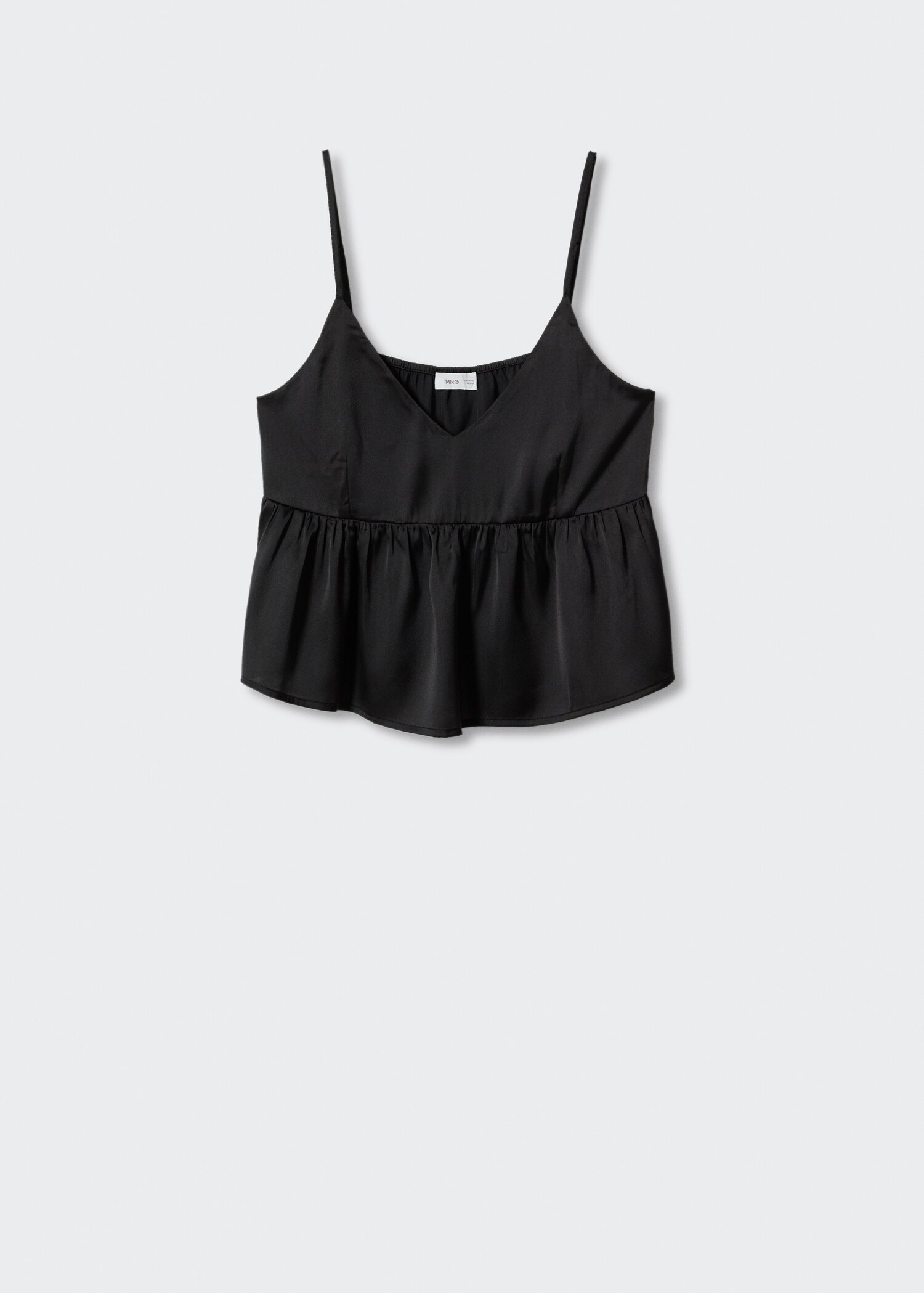 Top cropped com folho - Artigo sem modelo