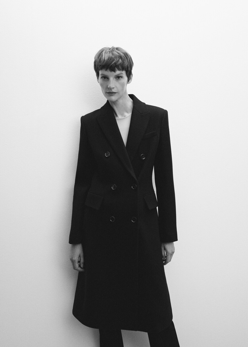 Tailored wool coat - Women | MANGO Japan