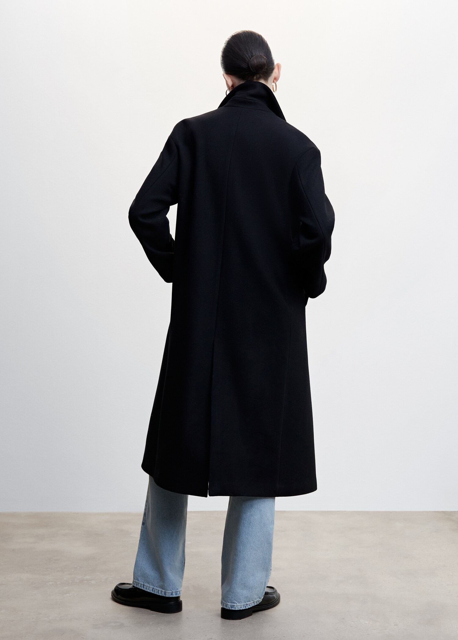Abrigo lana oversize - Reverso del artículo