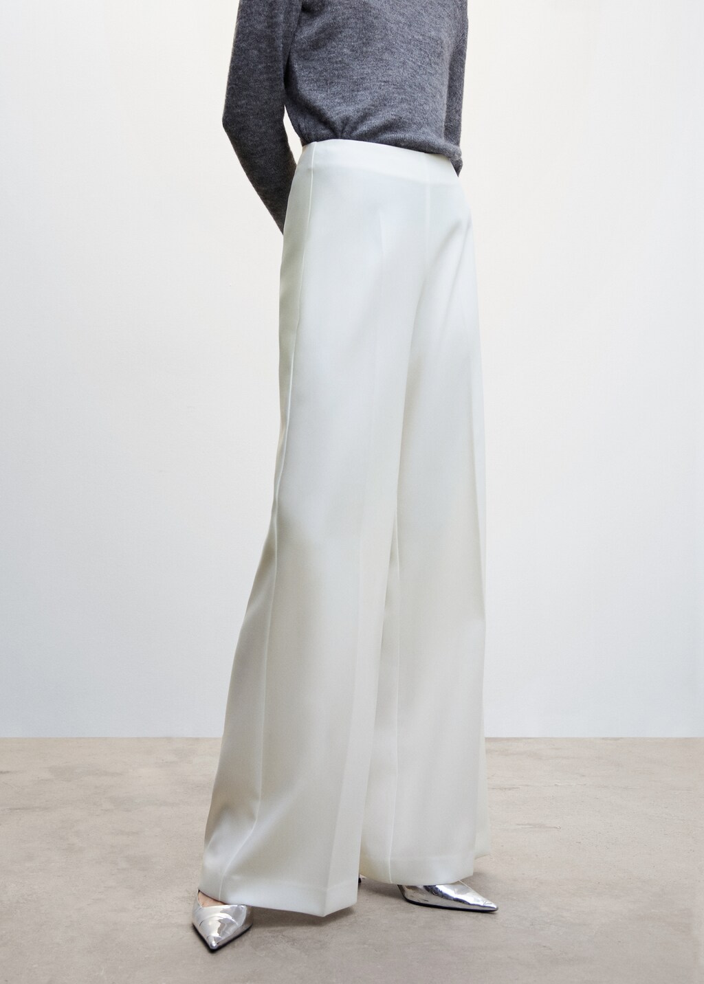 Pantalon palazzo taille haute