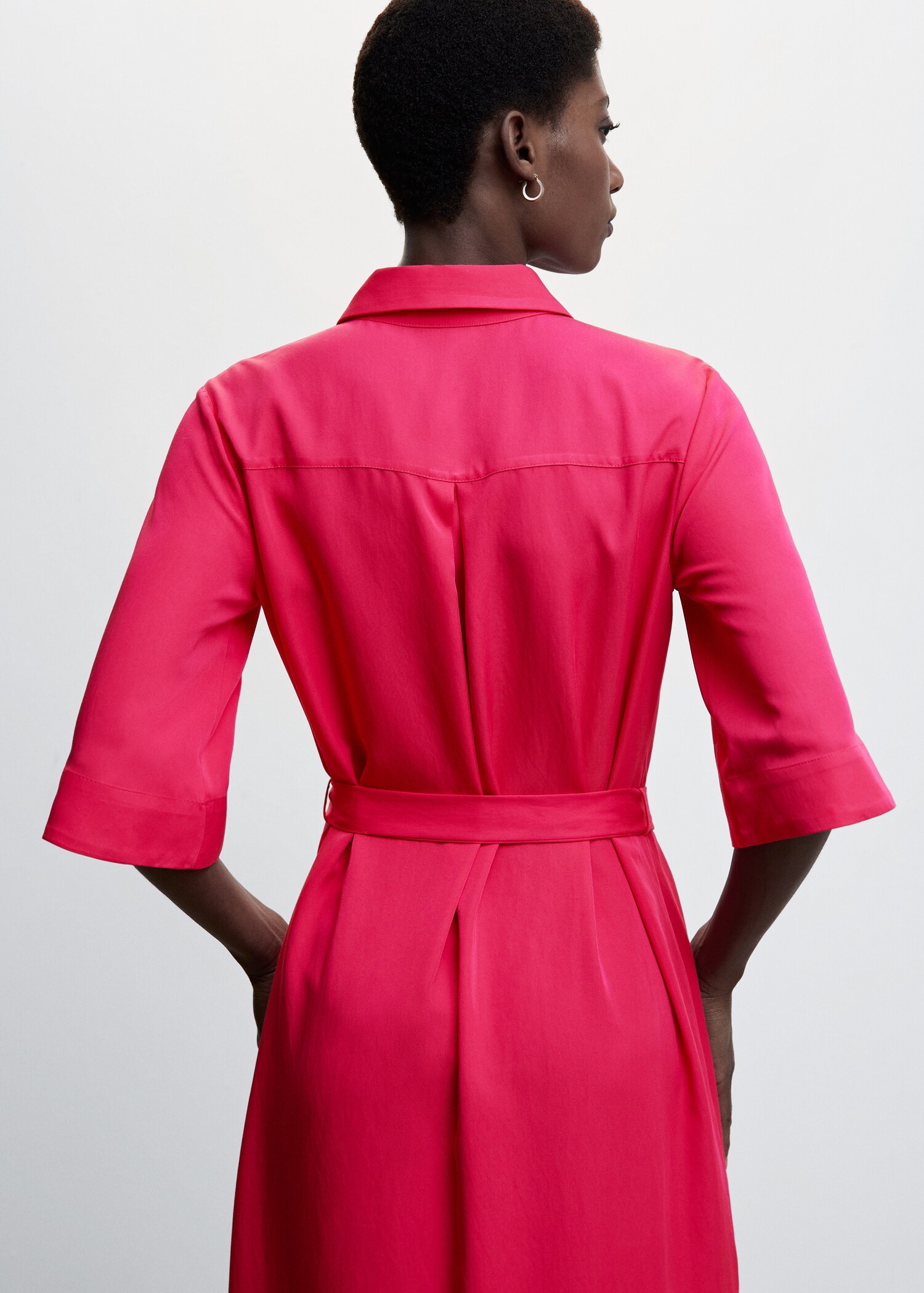 Bow shirt dress - Details of the article 2