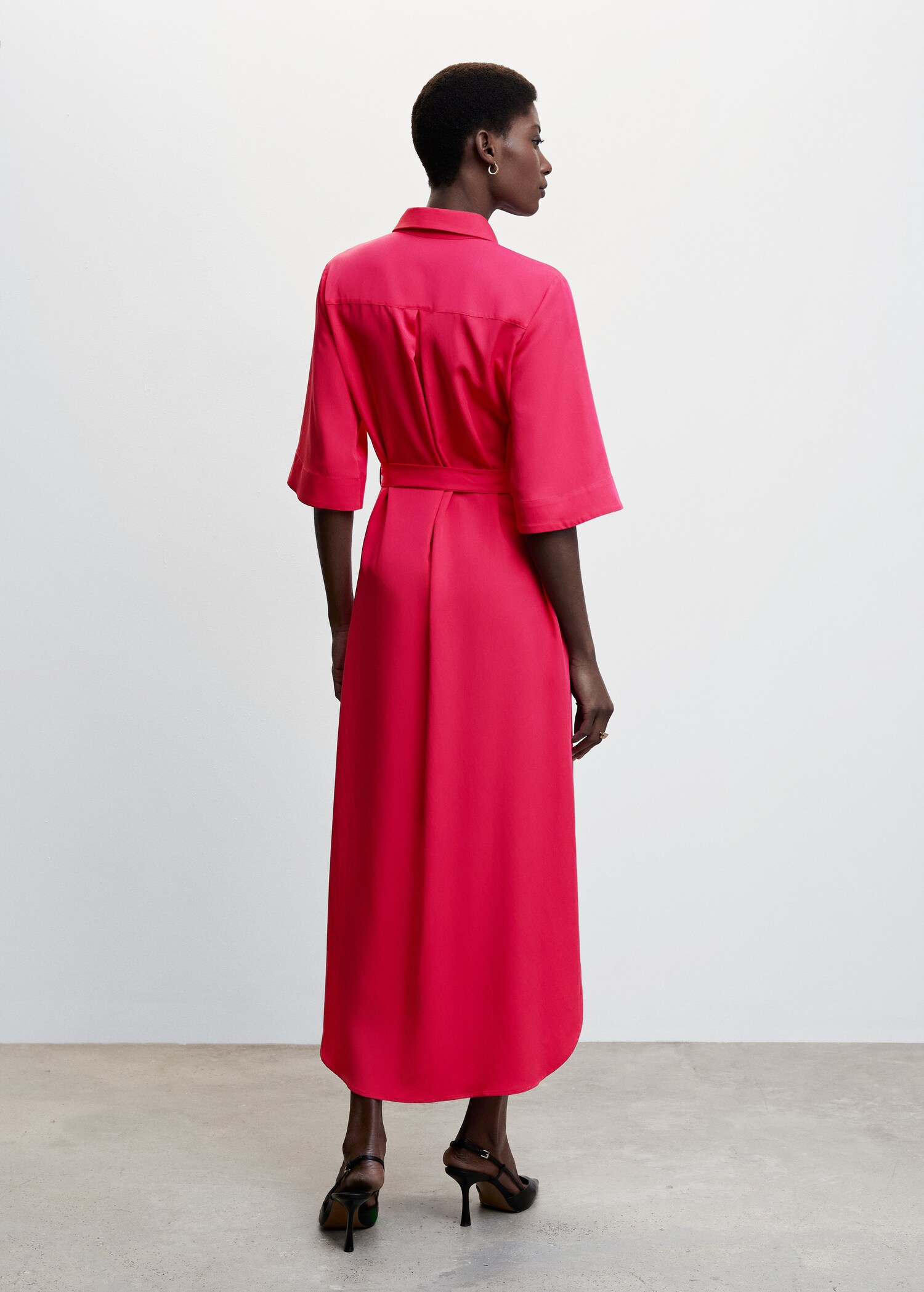 Bow shirt dress - Reverse of the article