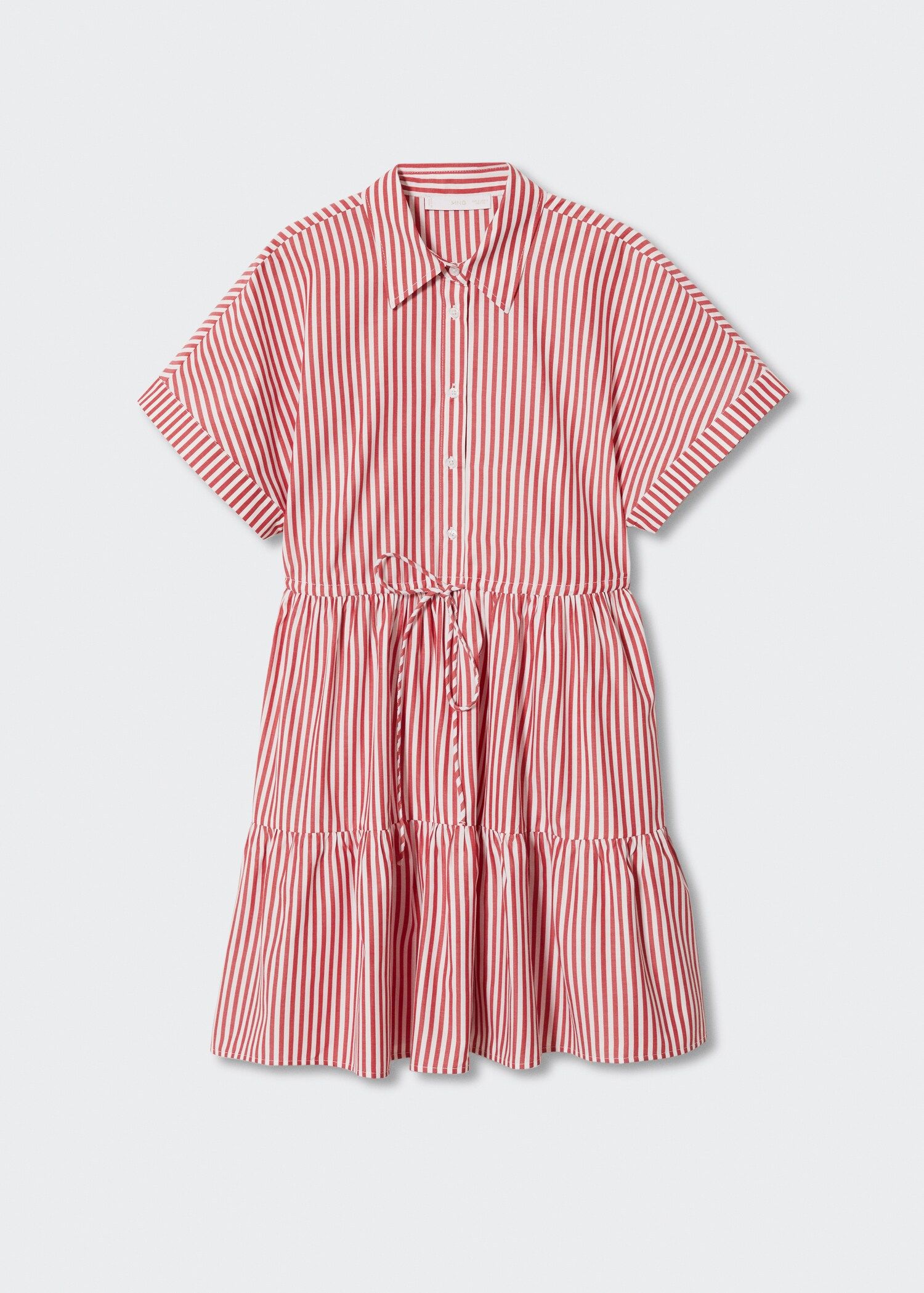 Robe rayée à volants - Article sans modèle
