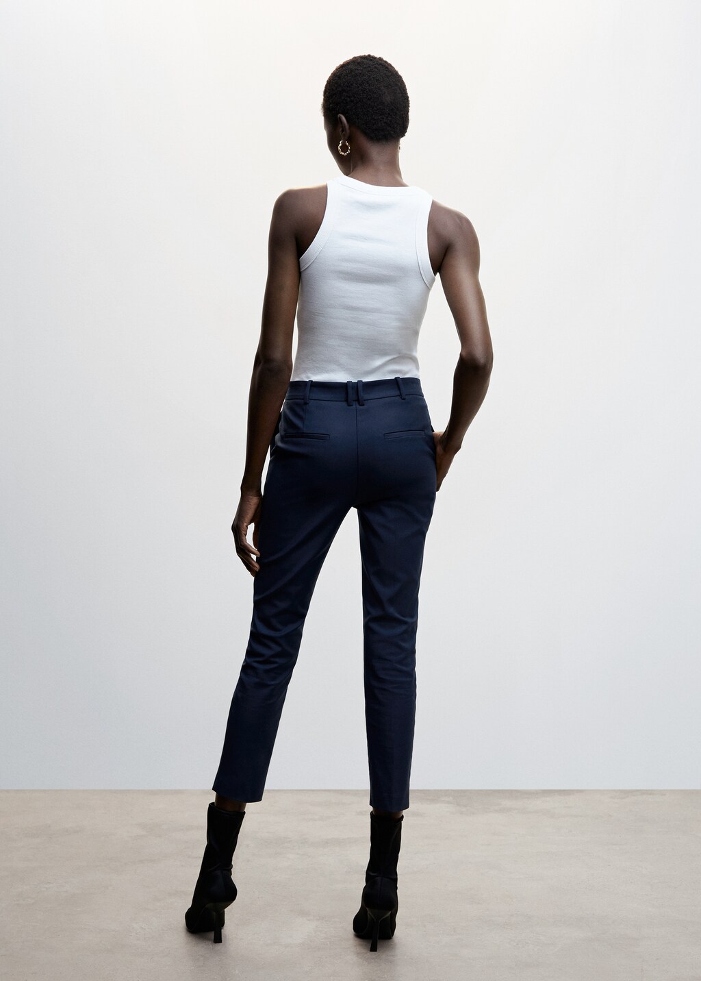 HUGO - Slim-fit three-piece suit in performance-stretch