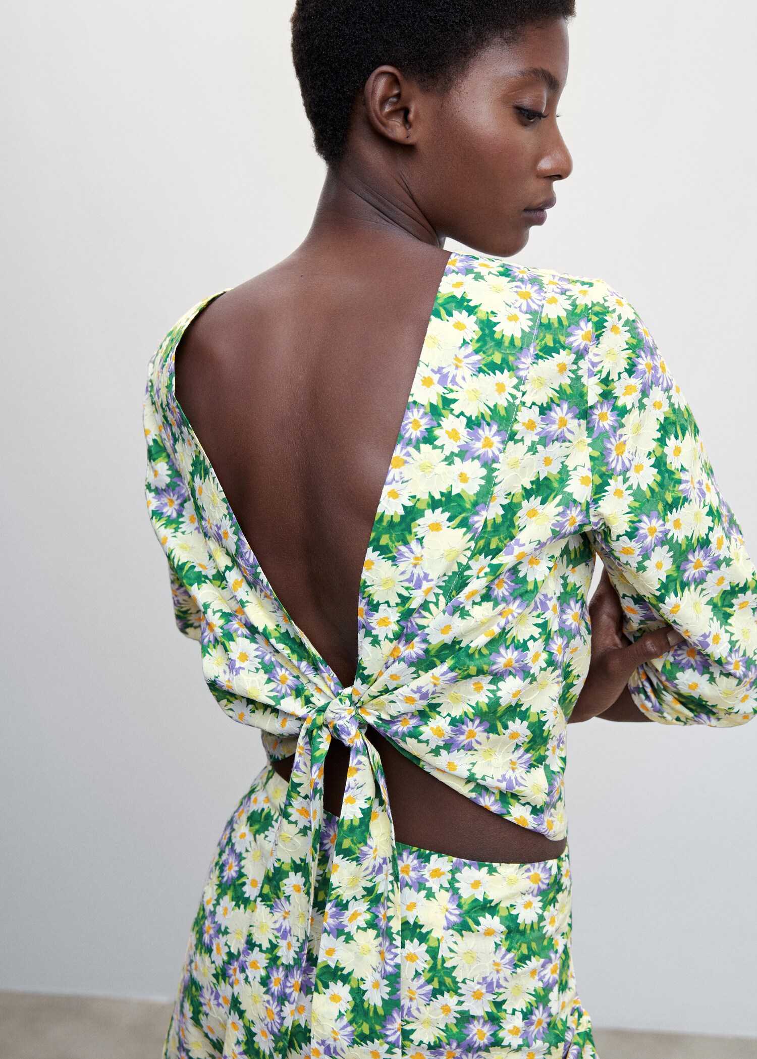 Floral print blouse - Details of the article 6