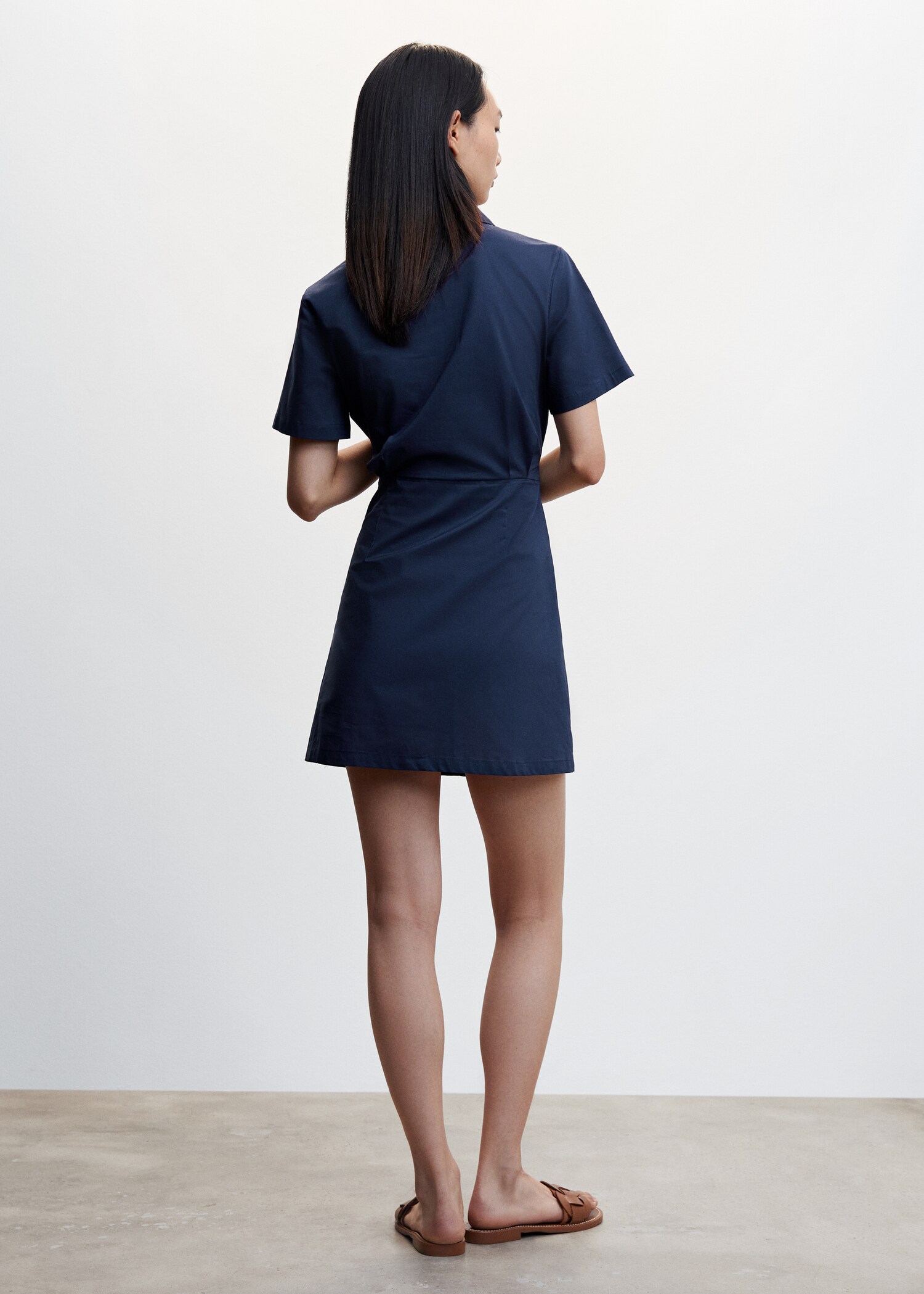 Bow shirt dress - Reverse of the article
