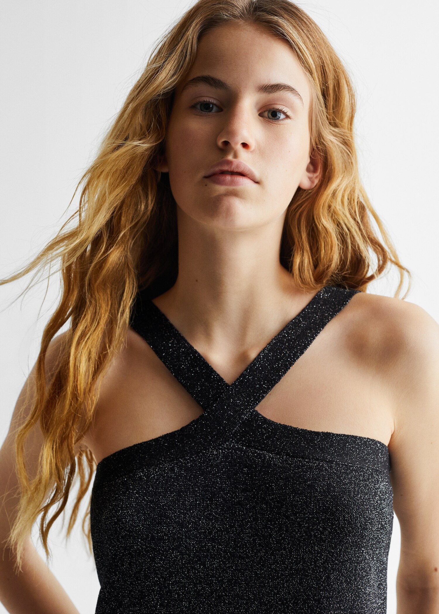 Lurex knitted top - Details of the article 1