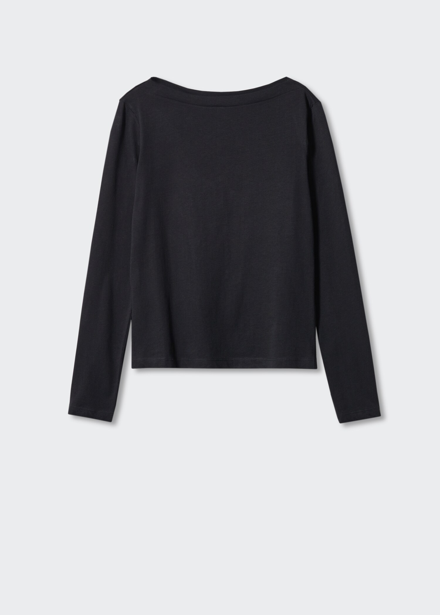 Cotton boat neck t-shirt - Article without model