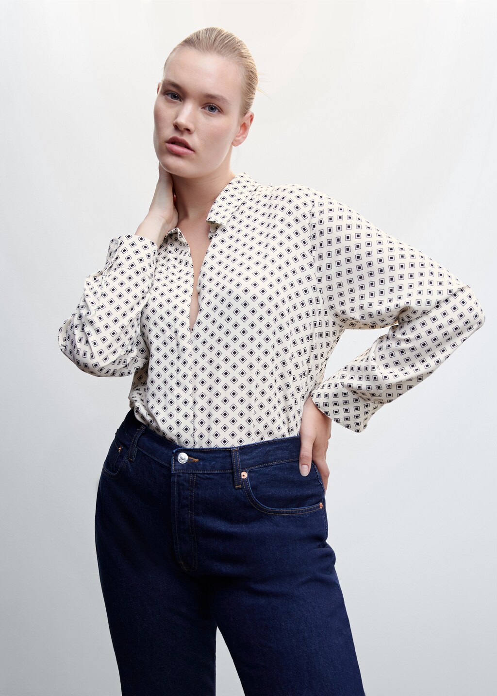 Chemise fluide a boutons