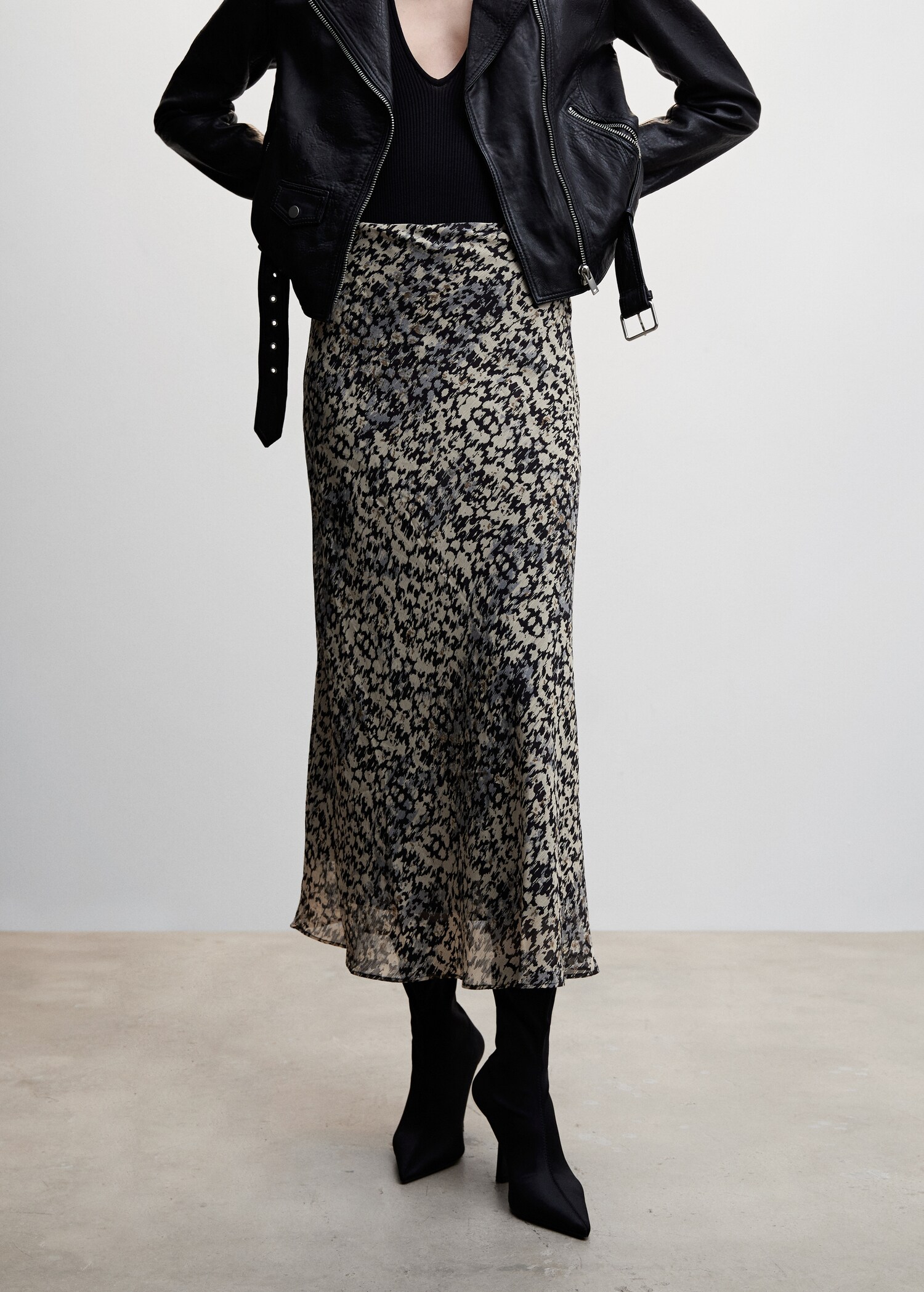 Printed long skirt - Medium plane