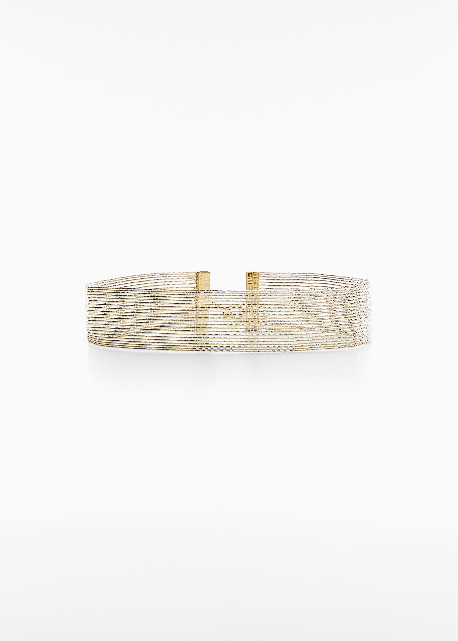 Choker w metalicznym kolorze - Artykuł bez modela/modelki