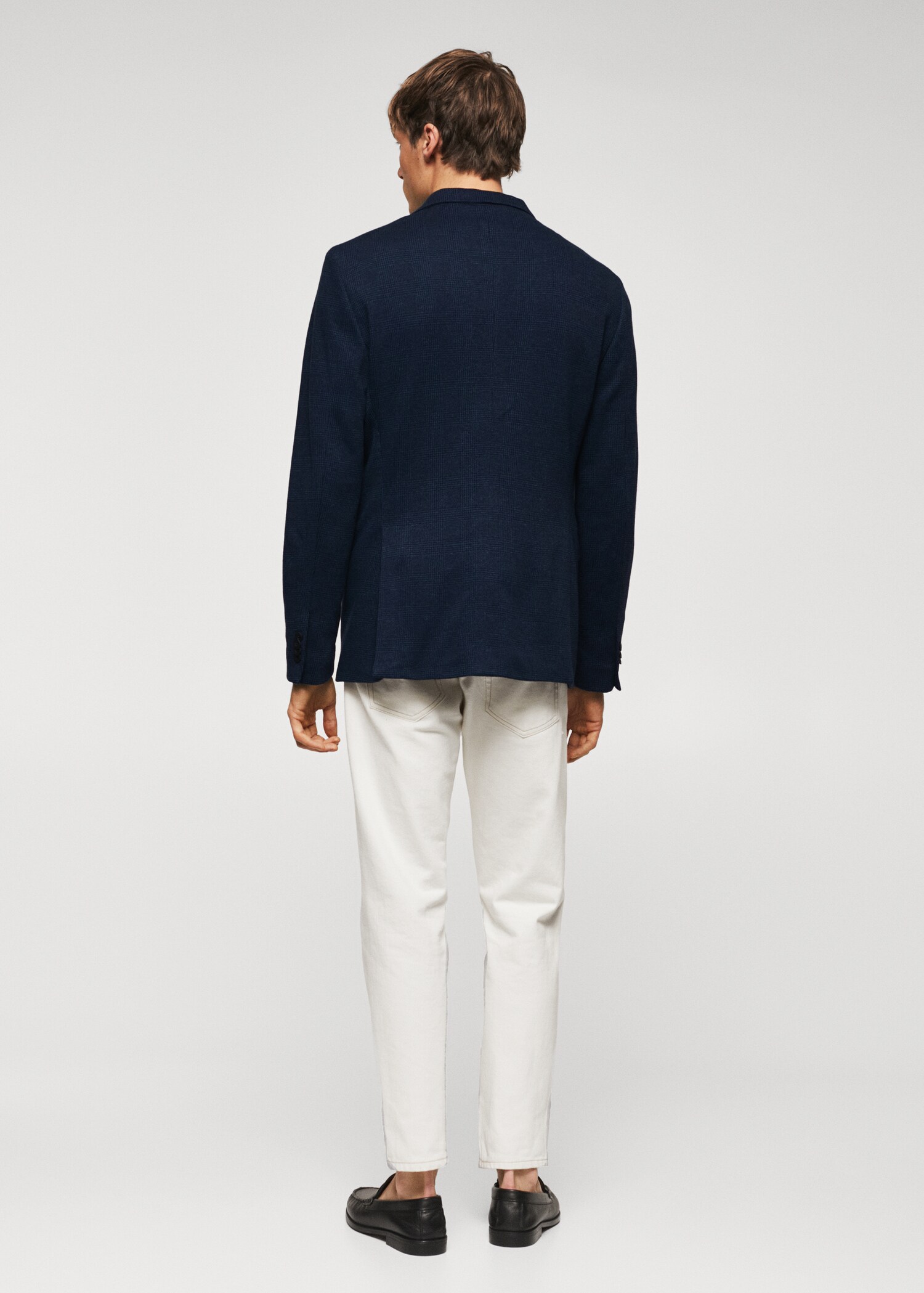 Veste slim-fit en micro-imprimé - Verso de l’article