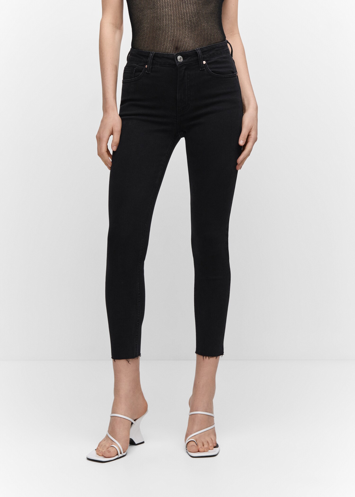 Blugi skinny cropped - Plan mediu