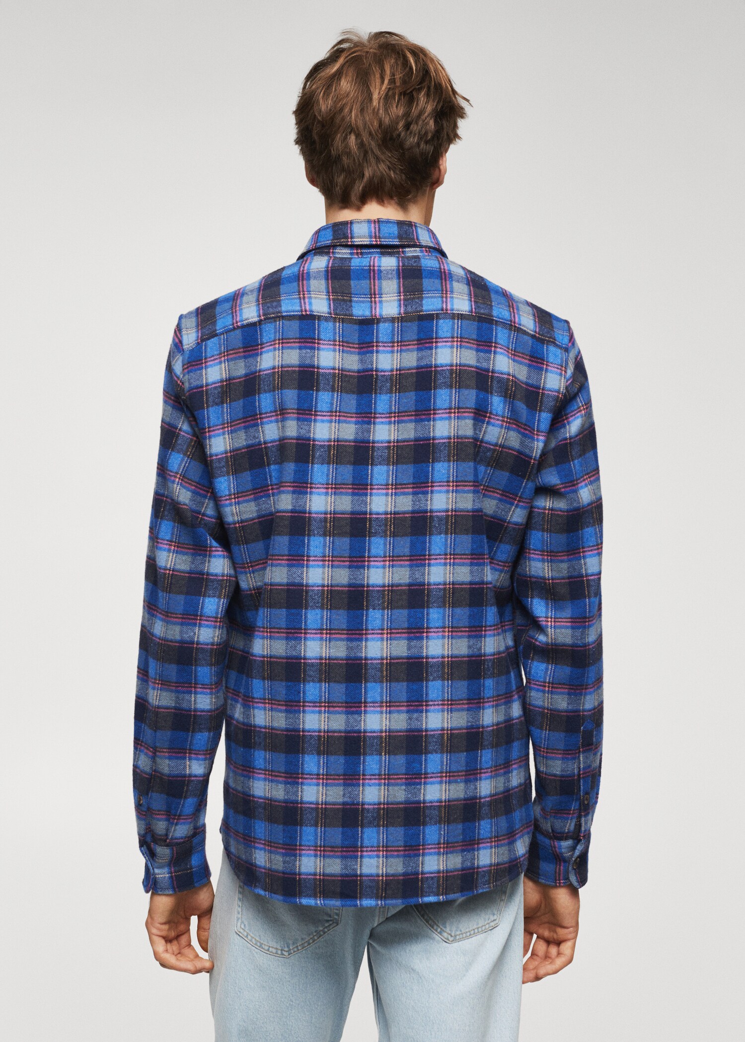 Chemise flanelle à carreaux - Verso de l’article