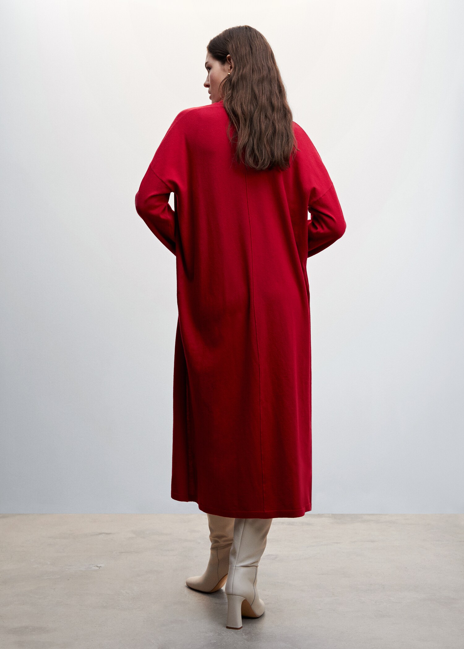 Cardigan long maille - Verso de l’article