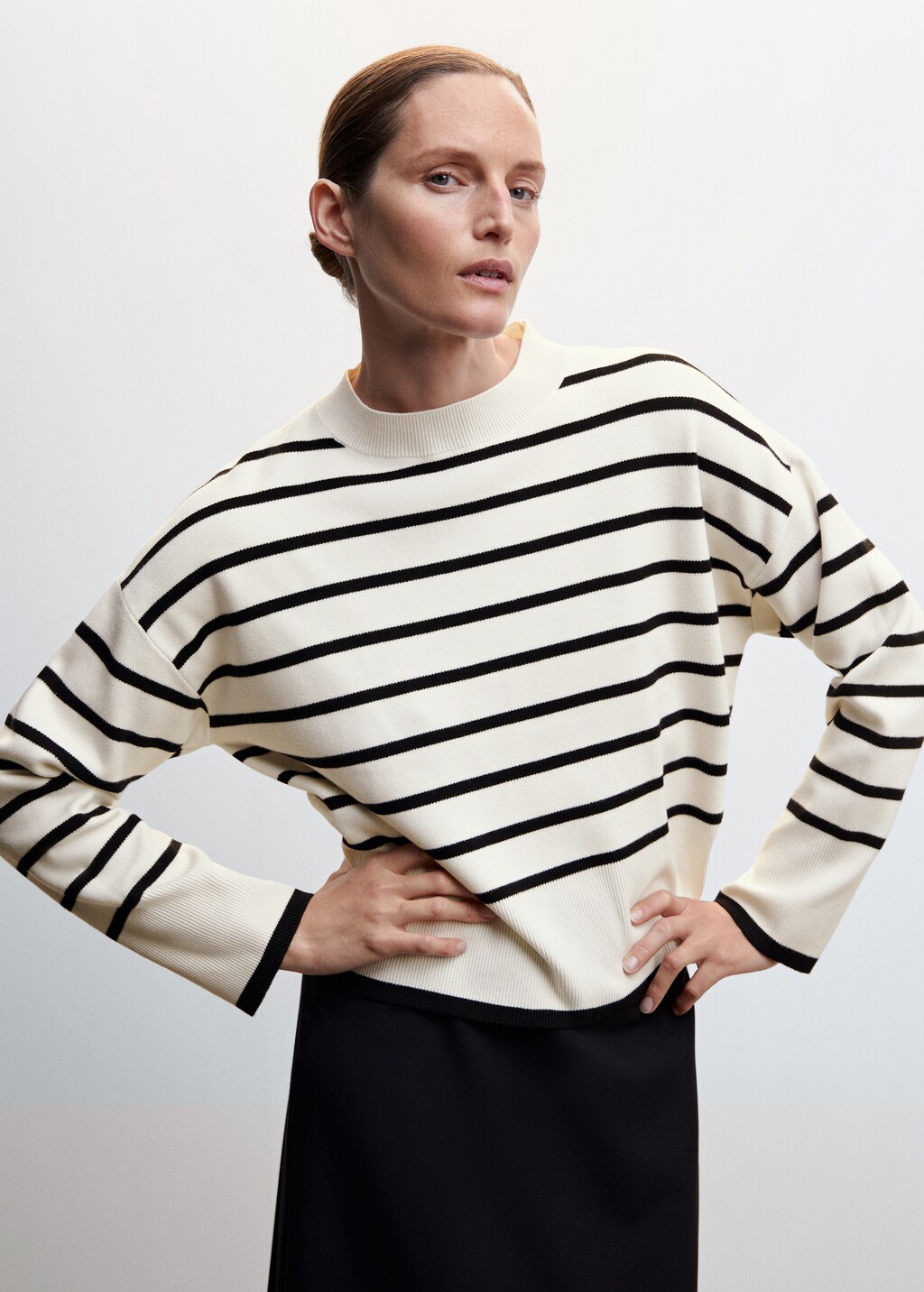 Oversized striped sweater