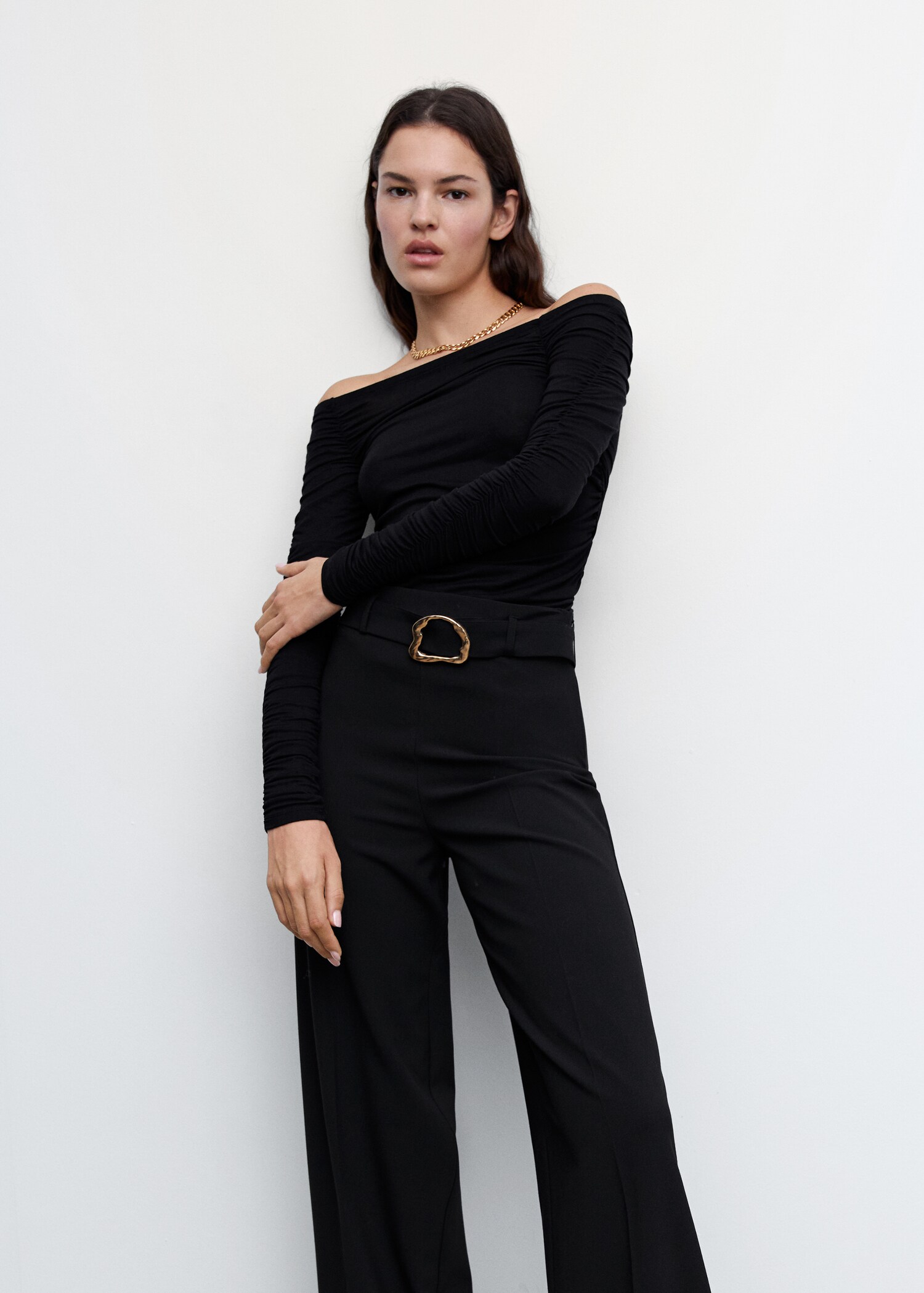 Belt straight-fit trousers - Details of the article 2