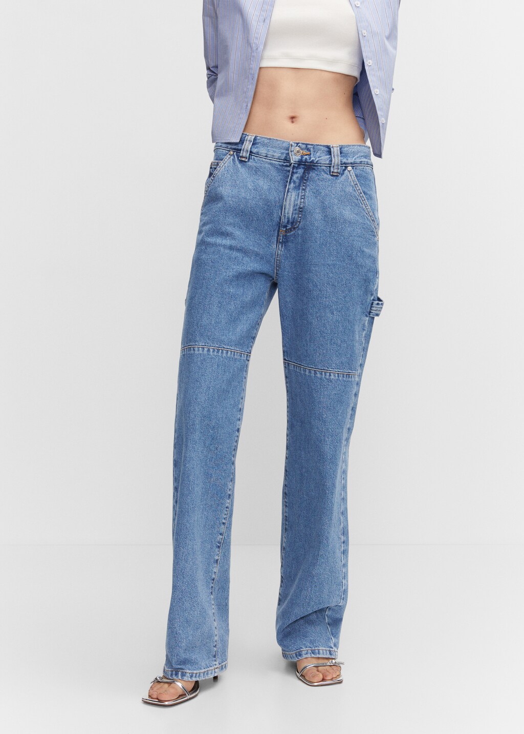 【YOURNUS】Miles Crop Cargo Denim HR Crop Barrel Drawstring Cargo Denim – The Nine's Boutique