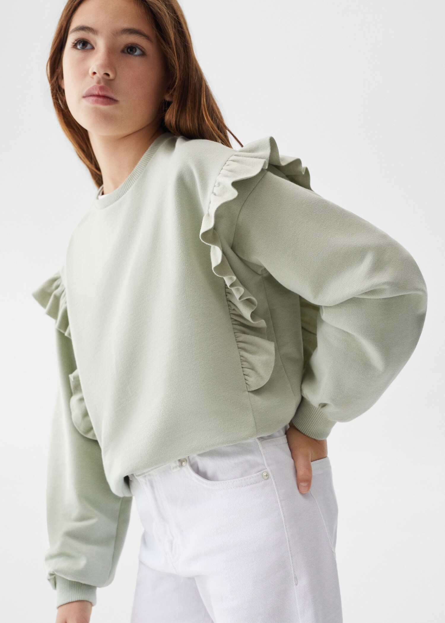 Sweat-shirt coton volants - Détail de l'article 1