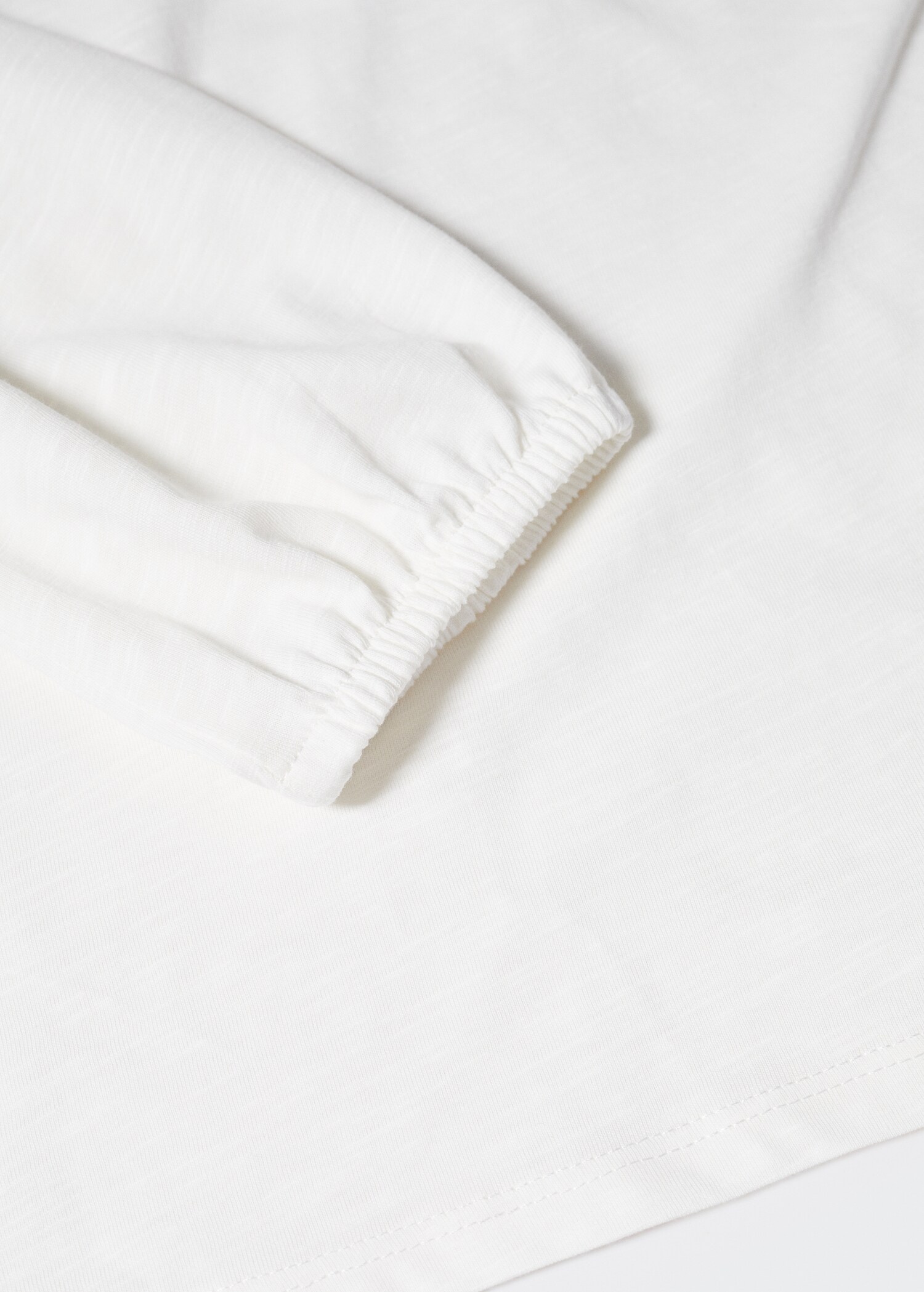 Asymmetric cotton T-shirt - Details of the article 8