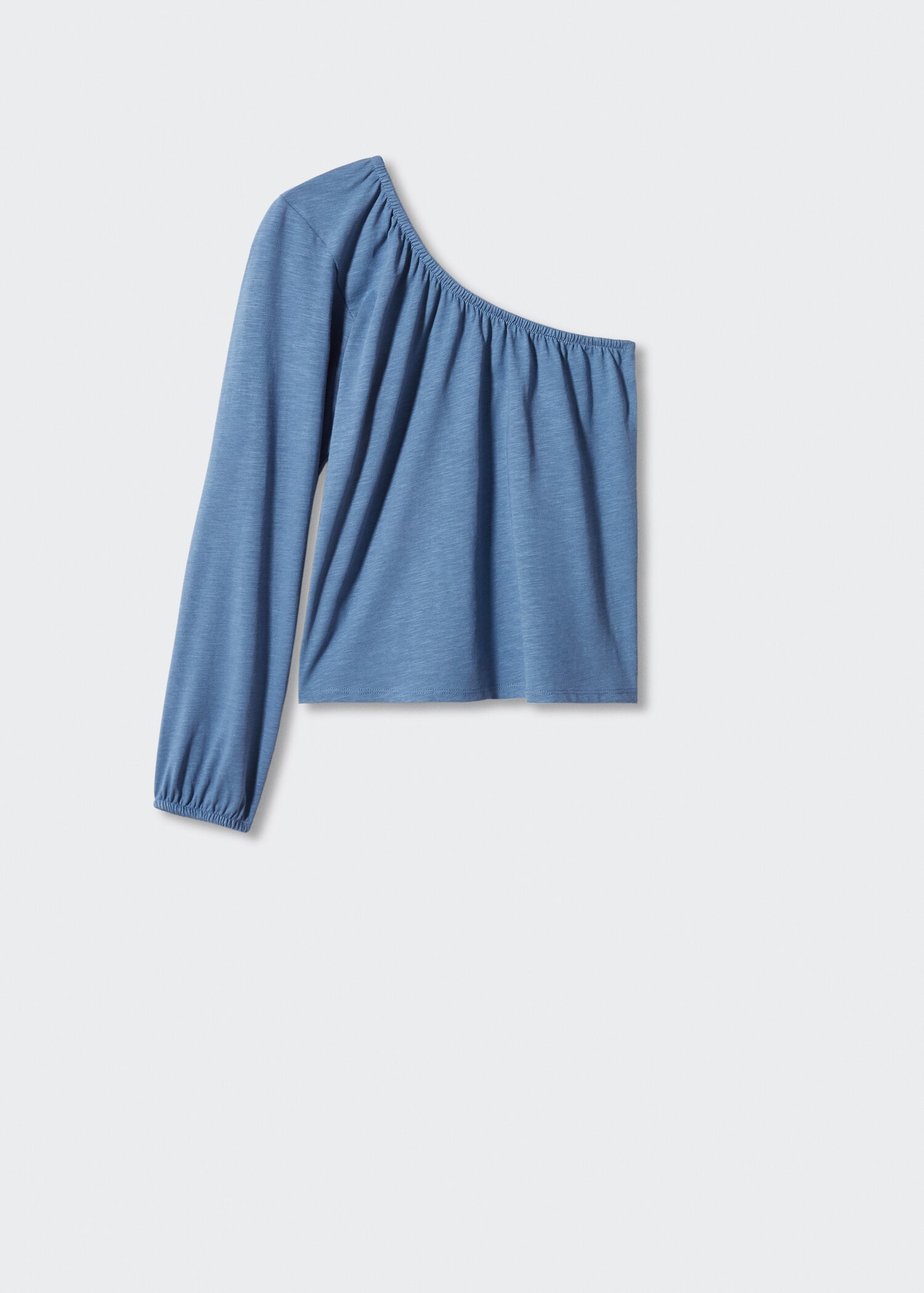 Asymmetric cotton T-shirt - Товар без моделі