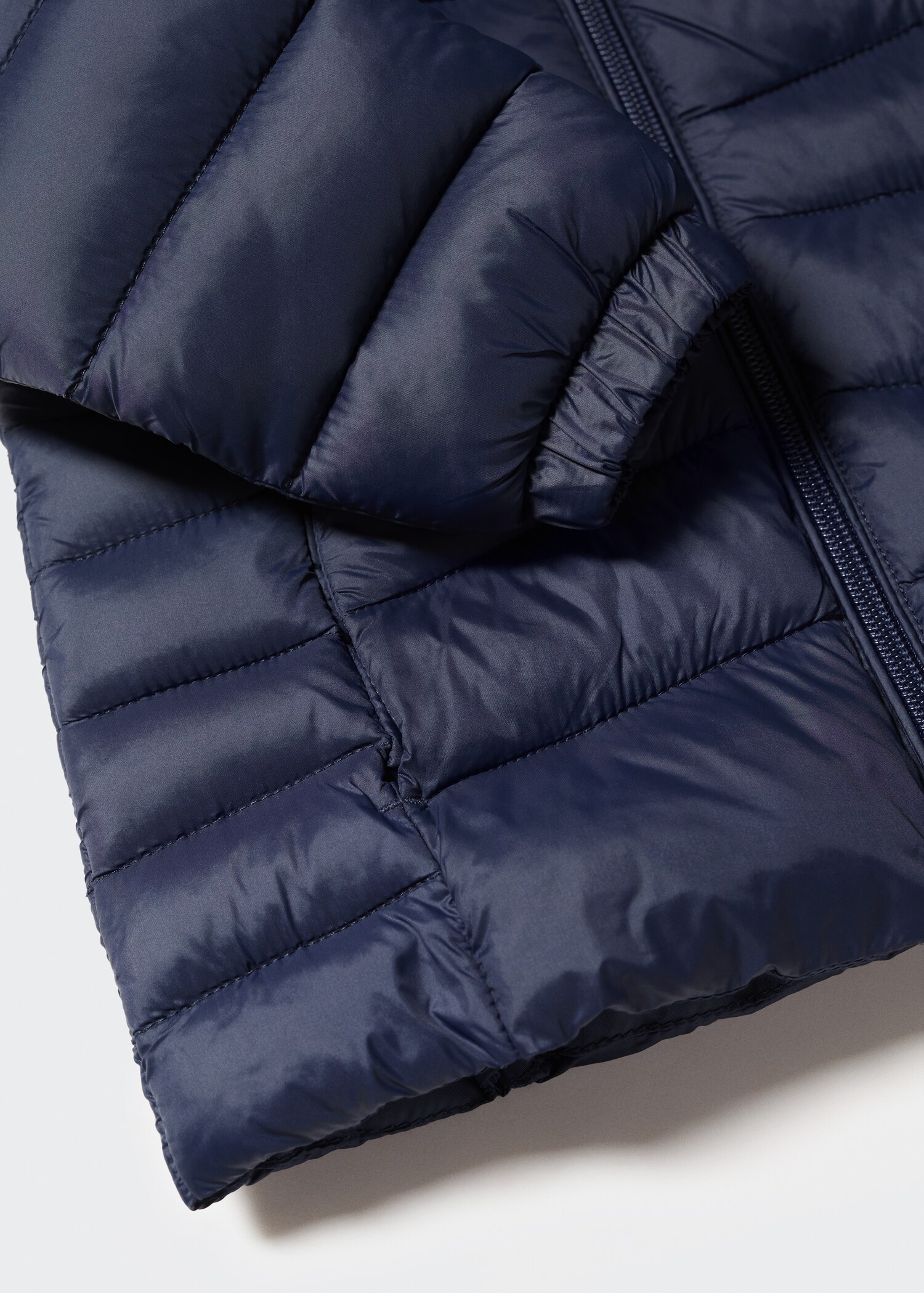 Side-zip quilted coat - Details of the article 0