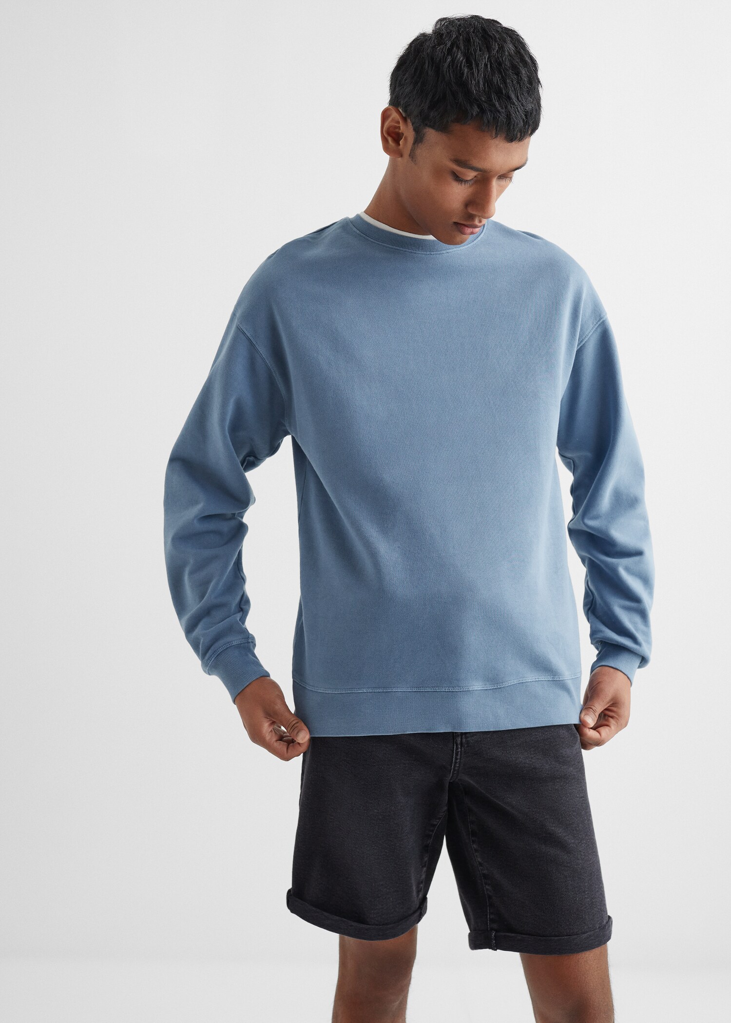 Sudadera básica algodón - Plano medio