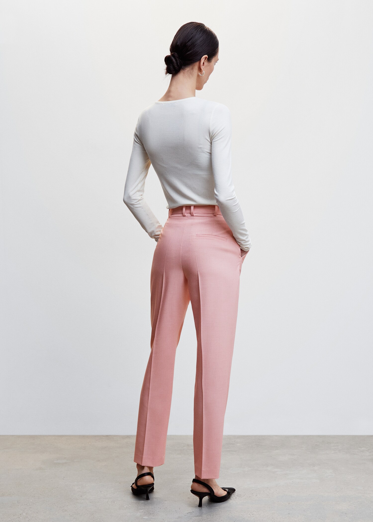 Pantalón recto traje - Reverso del artículo
