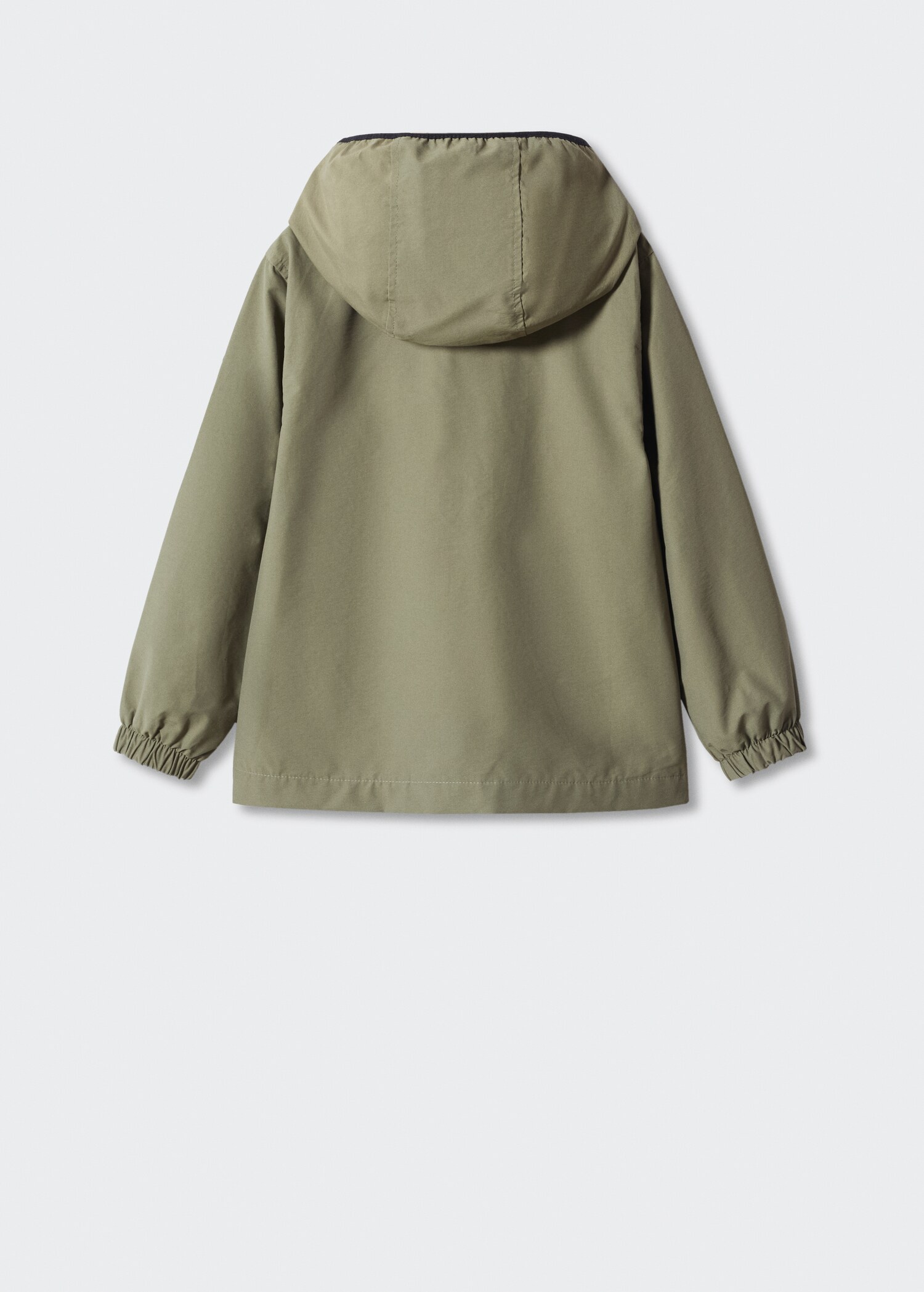 Parkas med hette - Baksiden av artikkelen