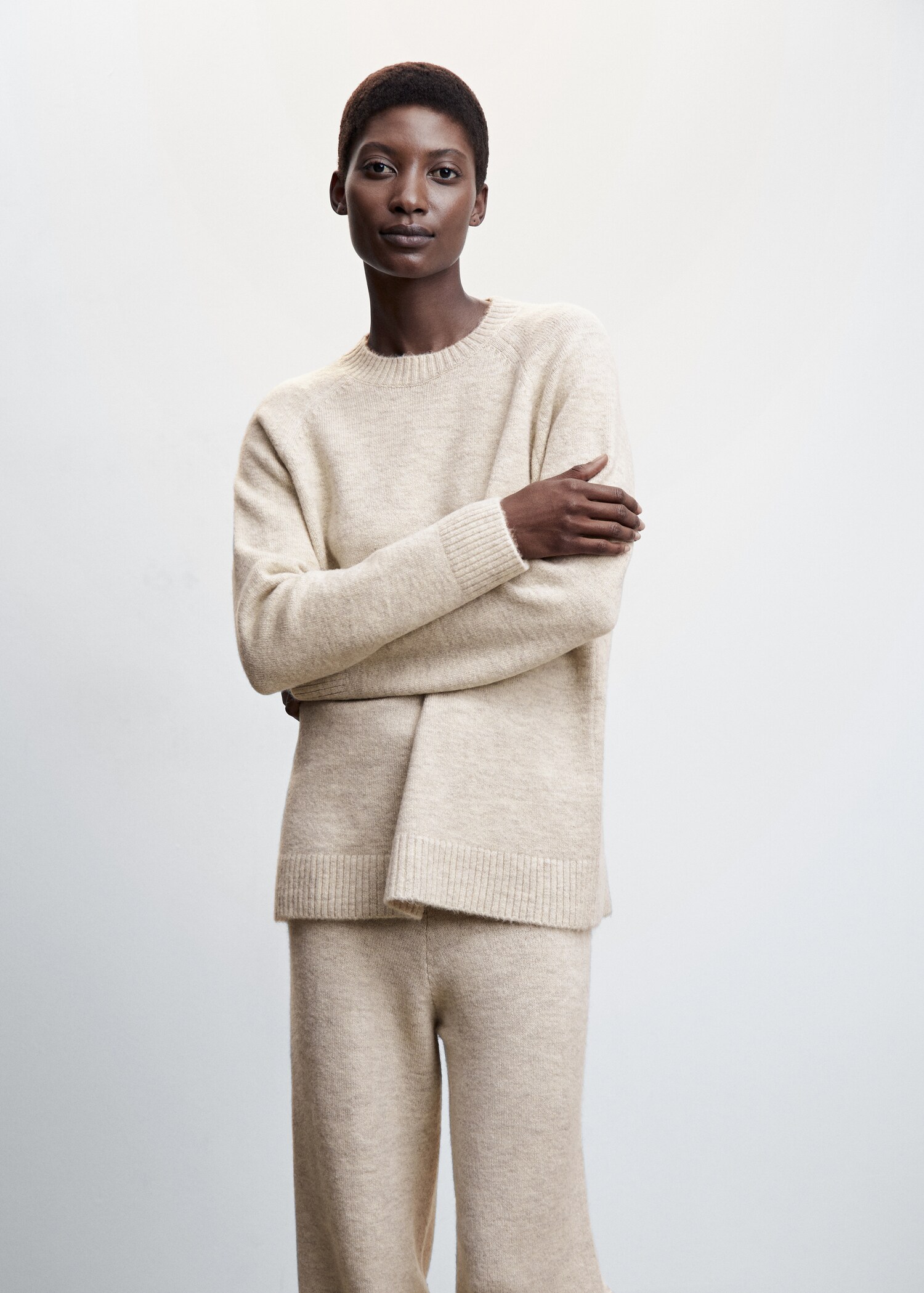 Pull-over maille oversize - Plan moyen