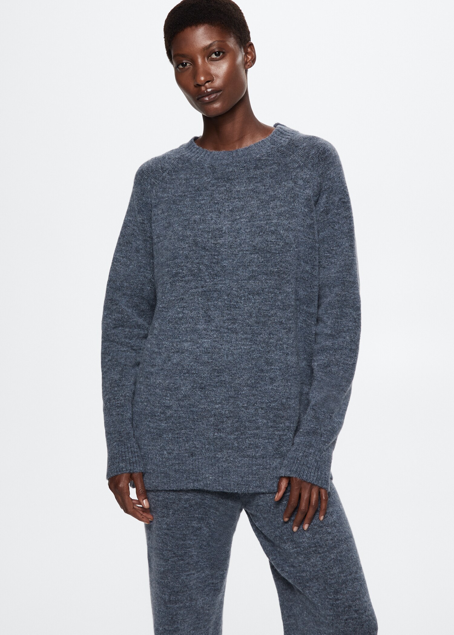 Pull-over maille oversize - Plan moyen